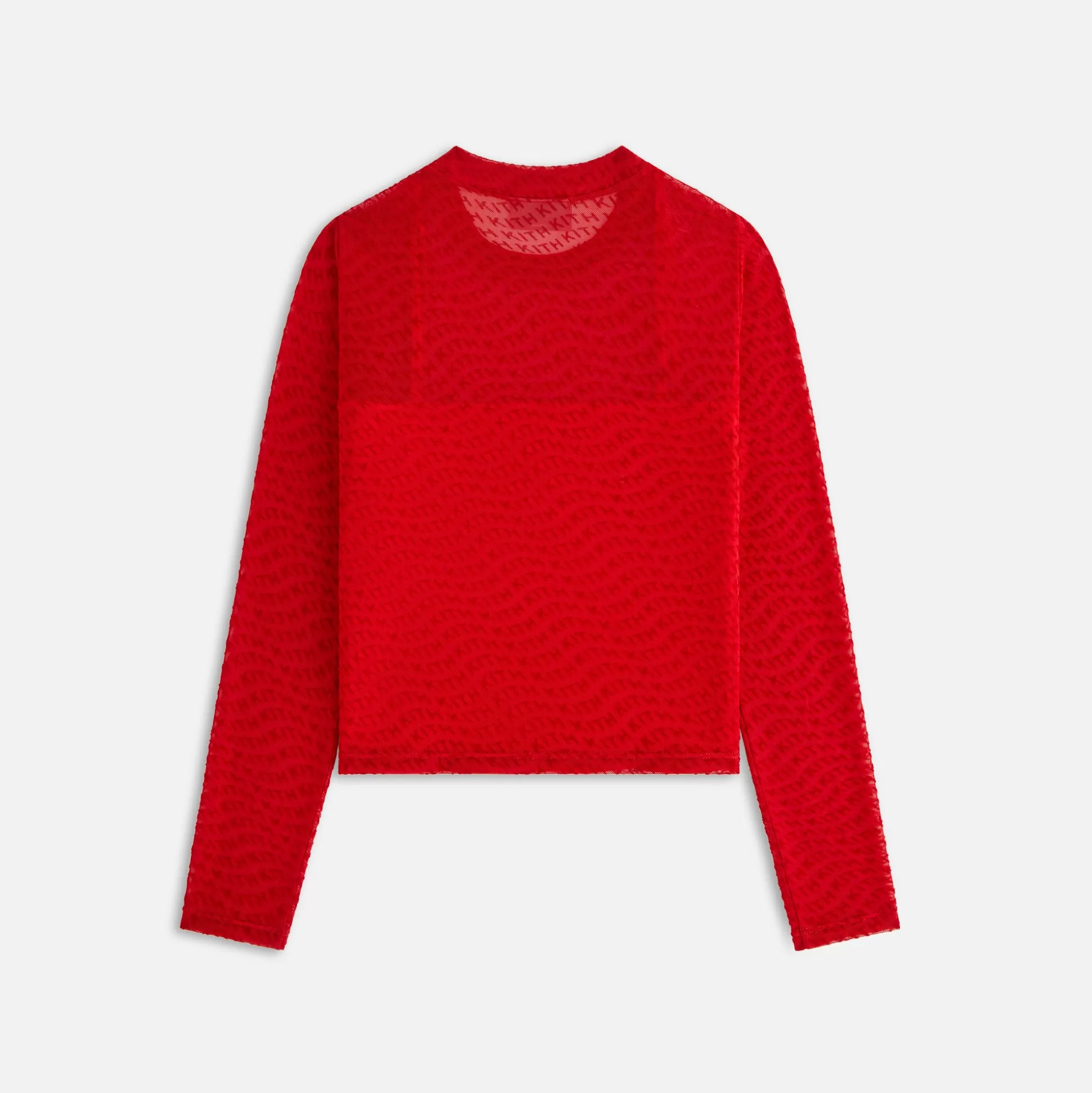 Flash Sale Kith Kids Wavy Monogram Mesh Top Cinnabar