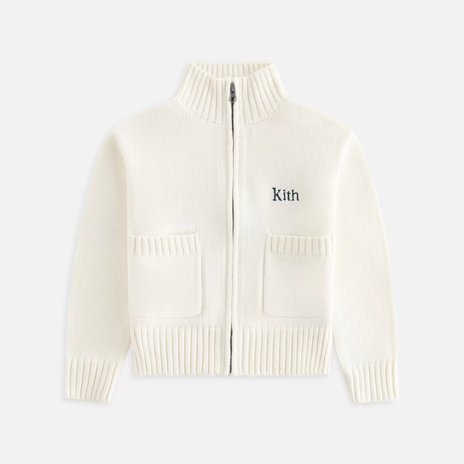 Best Sale Kith Kids Wyona Zip Cardigan Sandrift