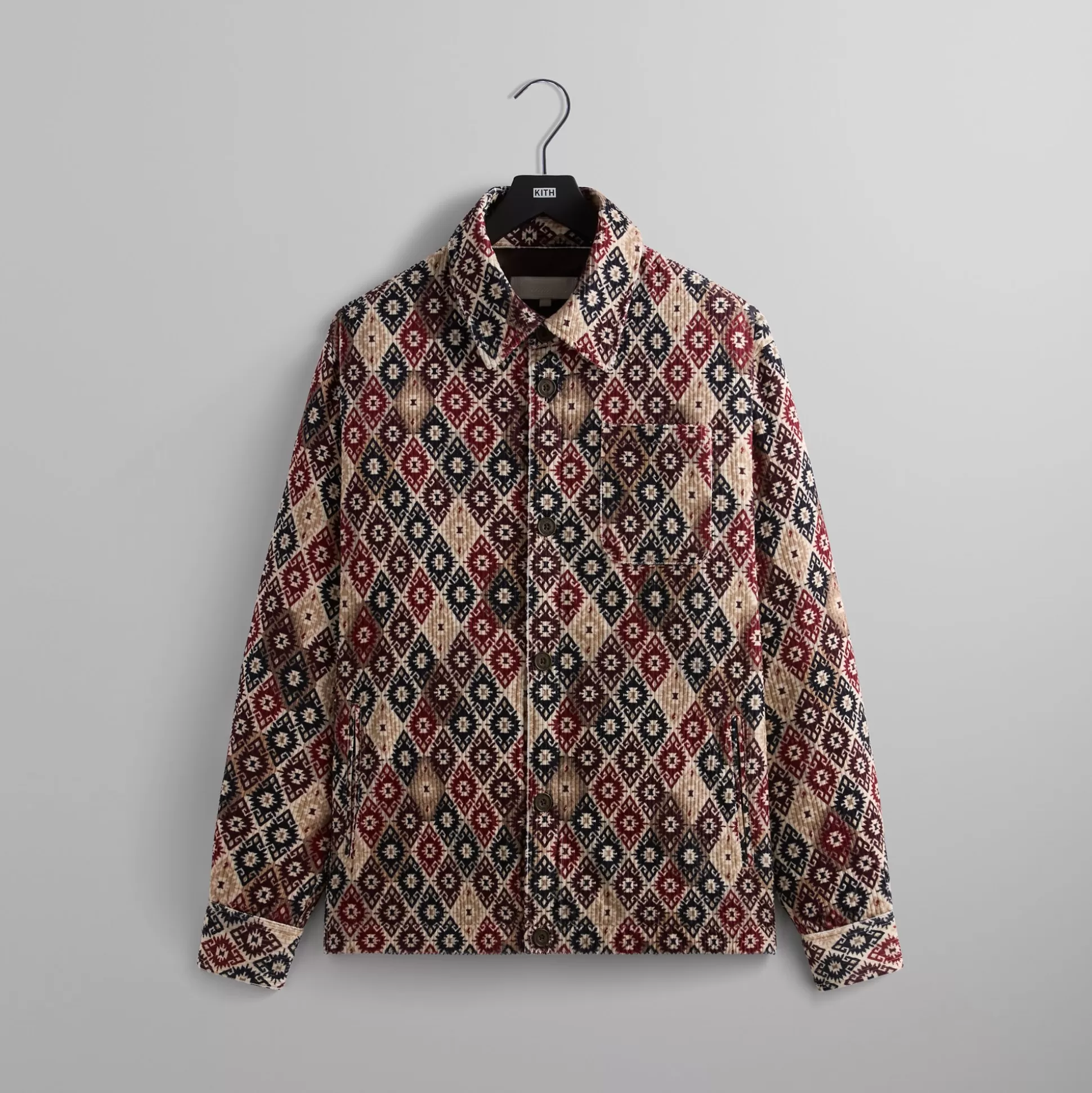 Online Kith Kilim Mosaic Brixton Puffed Shirt Jacket Waffle