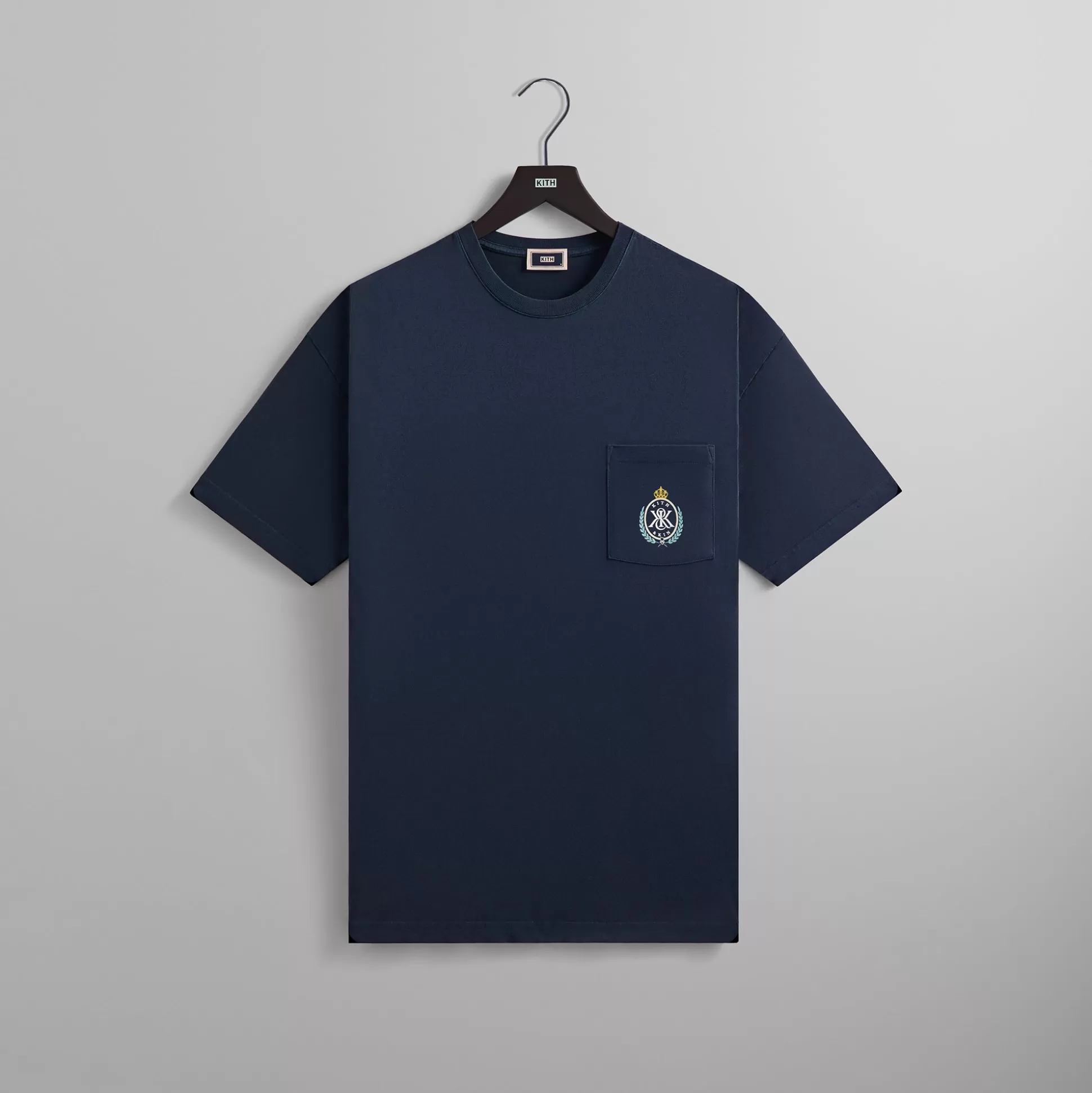 Flash Sale Kith K&K Crest Pocket Tee Nocturnal
