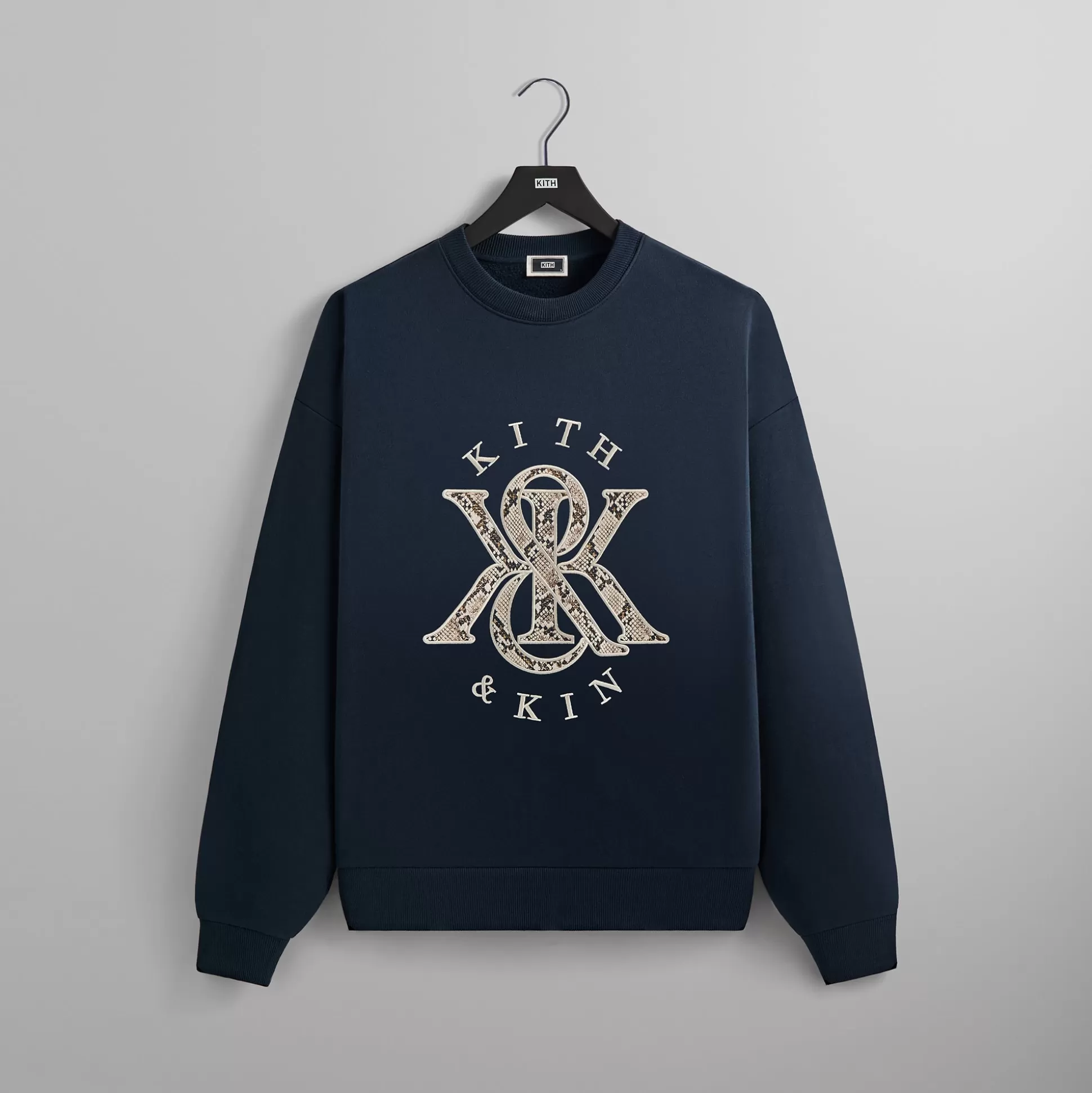 Store Kith K&K Python Nelson Crewneck Nocturnal