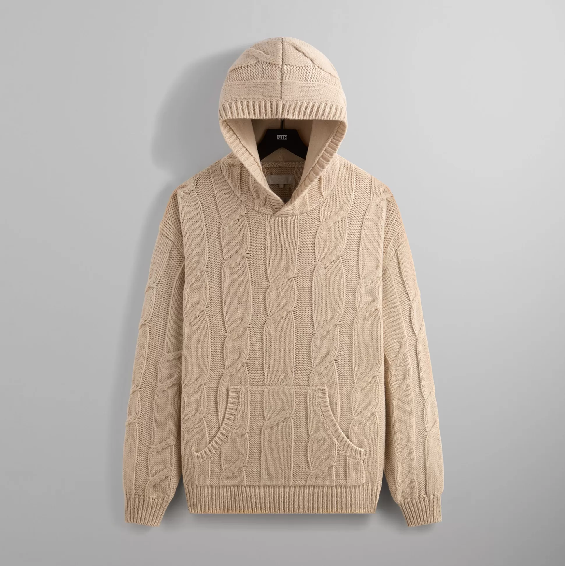 Sale Kith Knit Elliot Hoodie Sandy Heather