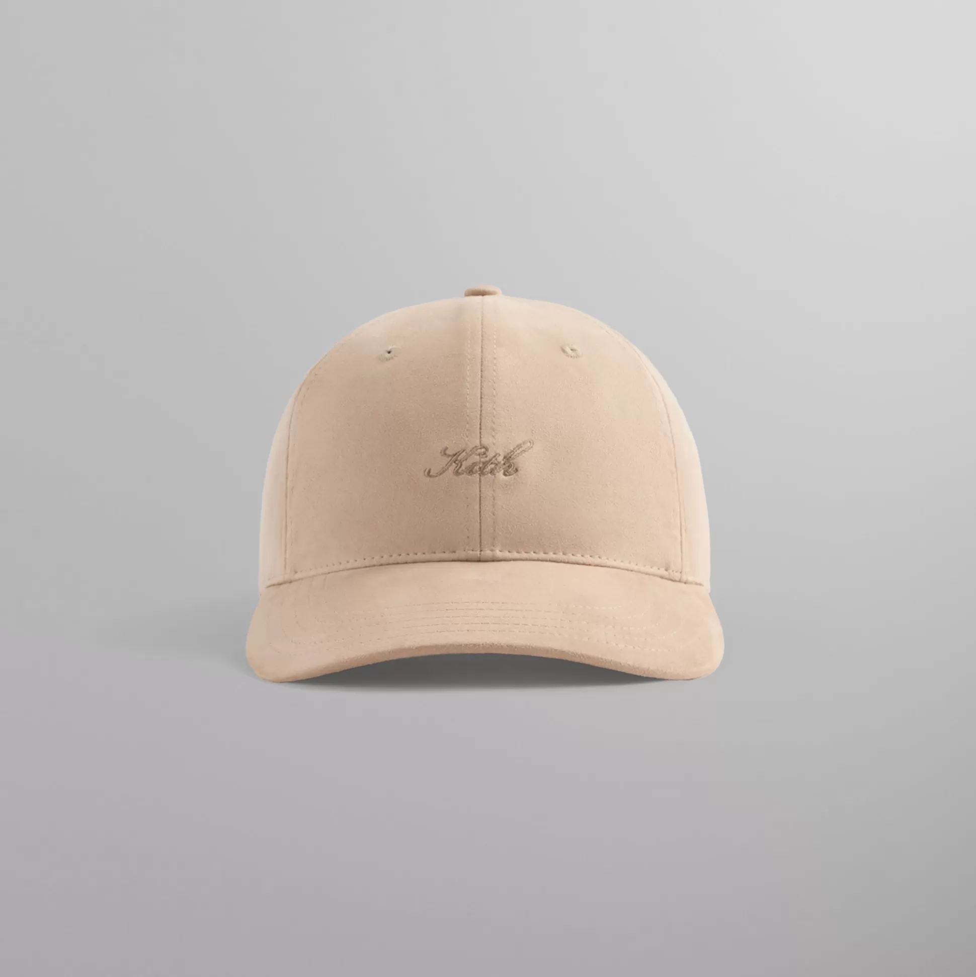 Shop Kith Microsuede Two Tone Script Aaron Cap Muslin