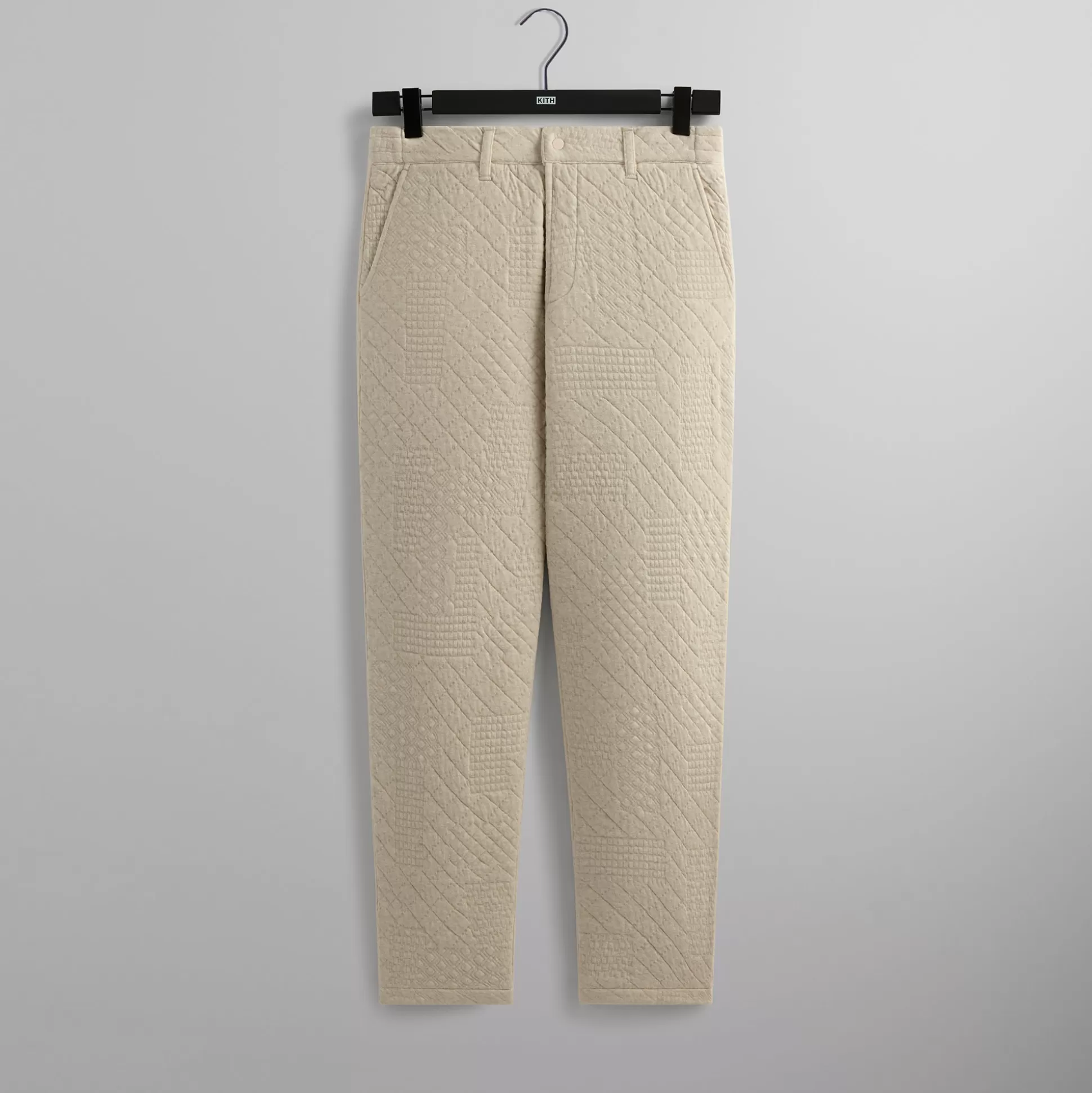 Clearance Kith Mixed Stitch Interlock Garrison Pant Sandy Heather