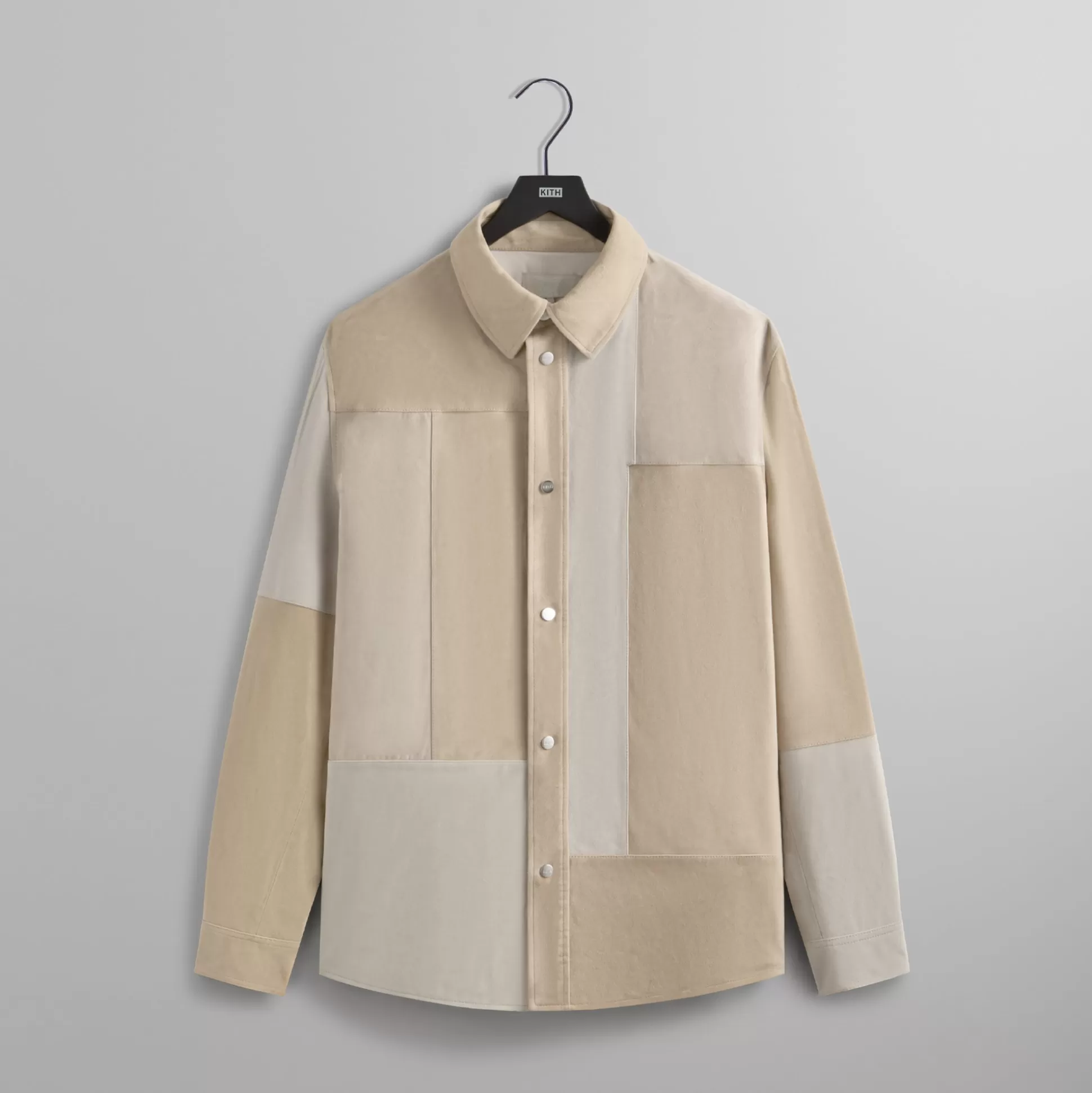 Store Kith Mixed Suede Apollo Shirt Malt