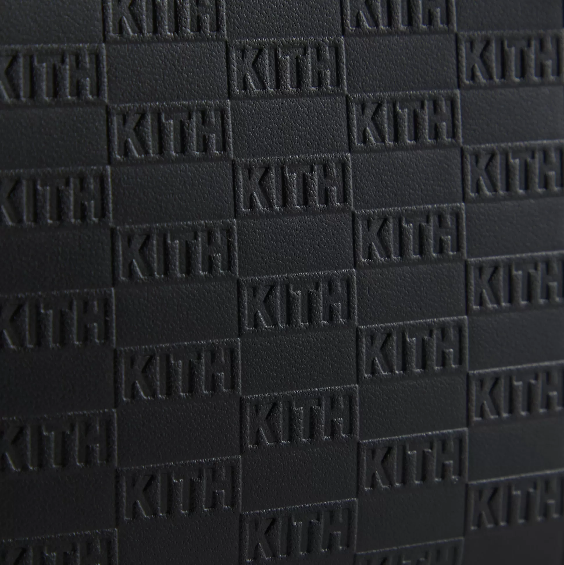 Sale Kith Monogram Half Zip Wallet Black