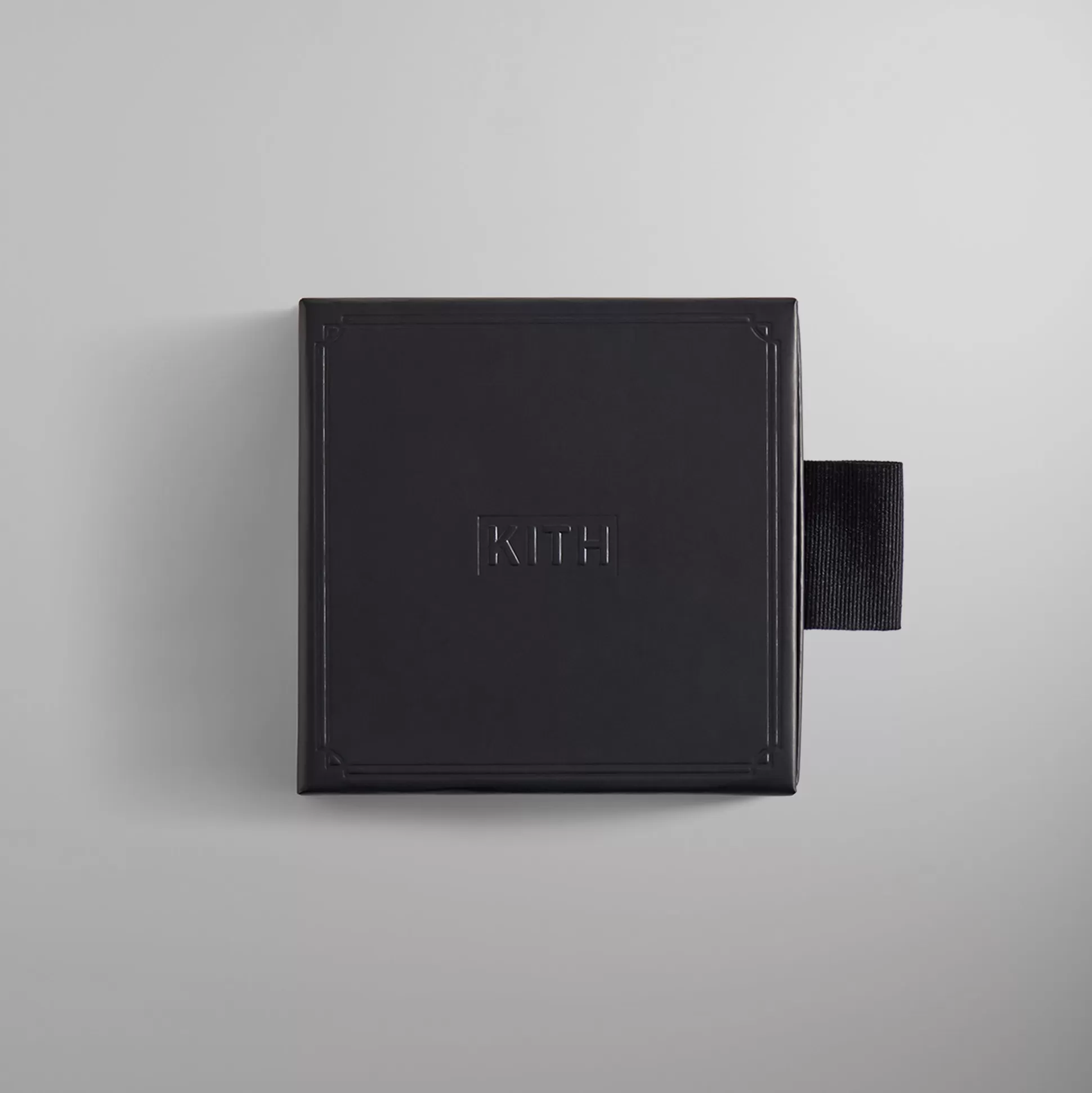 Sale Kith Monogram Leather Coasters Black