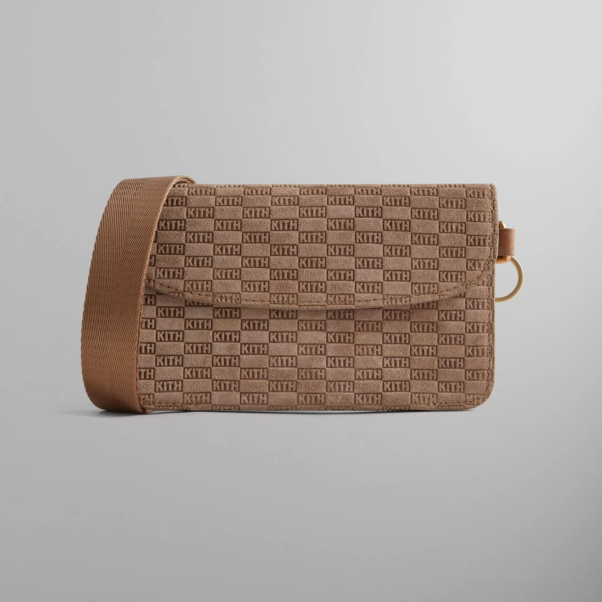 Flash Sale Kith Monogram Suede Double Crossbody Pouch Loft