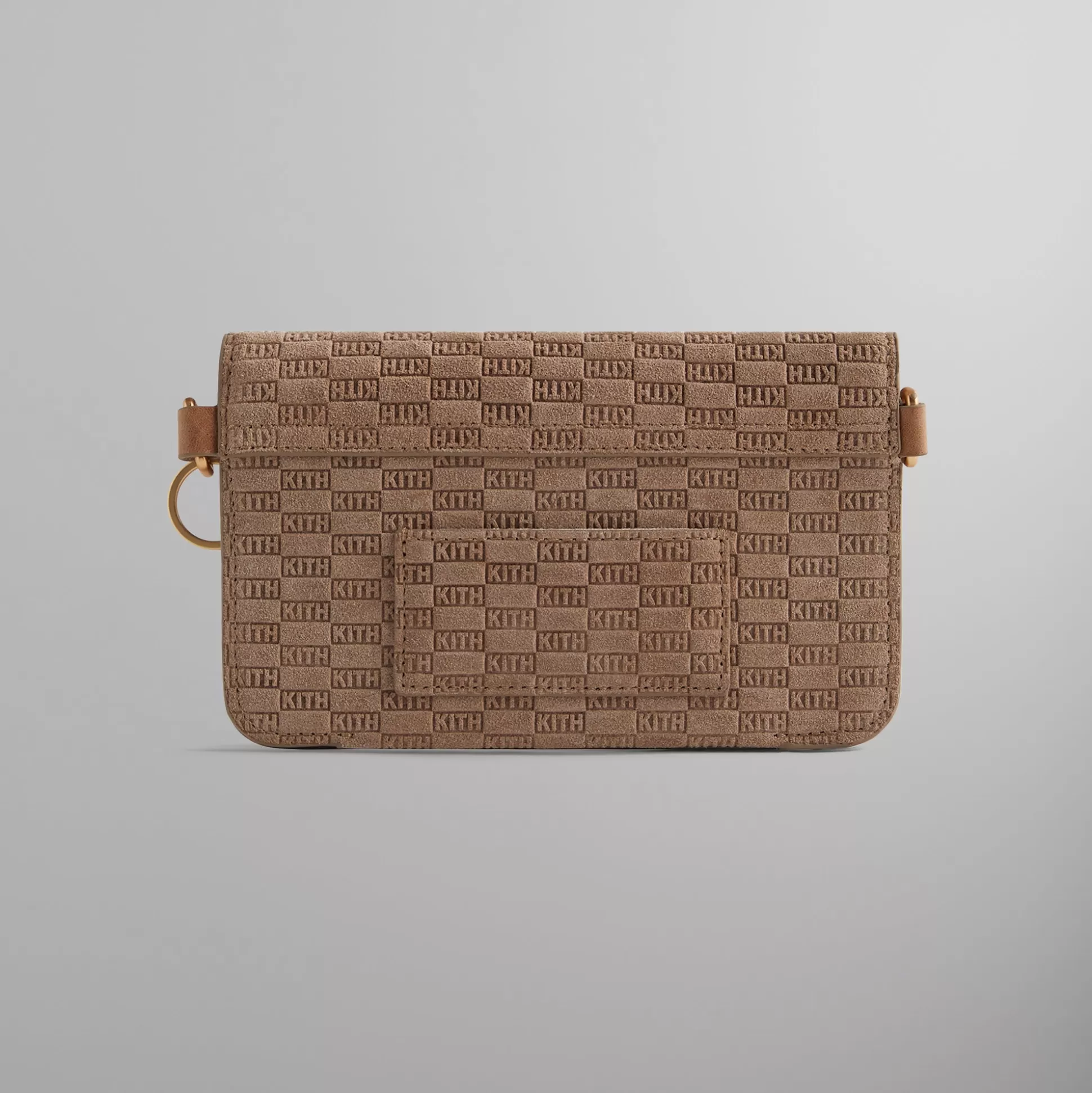 Flash Sale Kith Monogram Suede Double Crossbody Pouch Loft