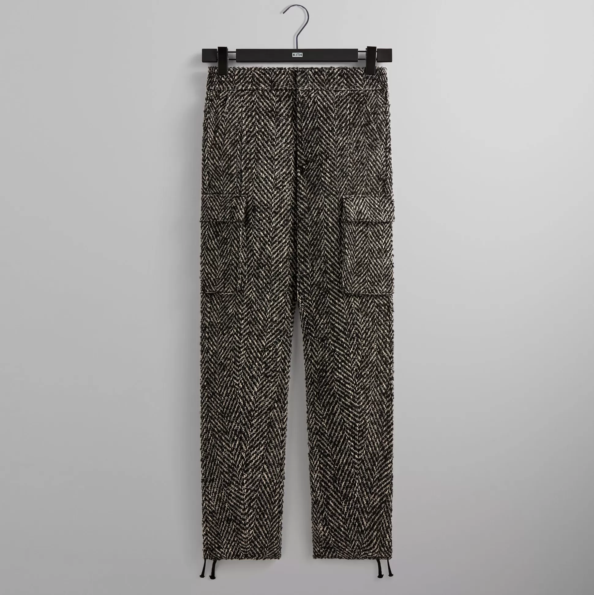 Store Kith Oversized Herringbone Bristol Cargo Pant Black