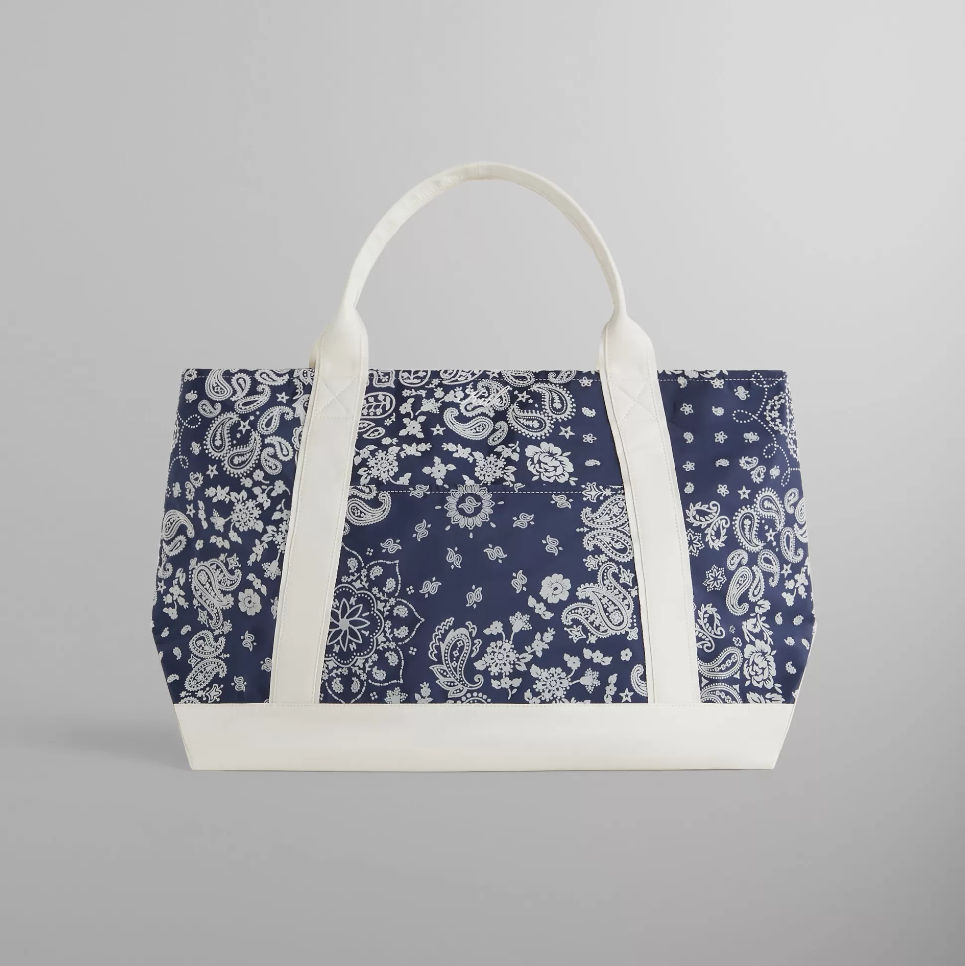 Store Kith Paisley Flocked Nylon Tote Bag Nocturnal