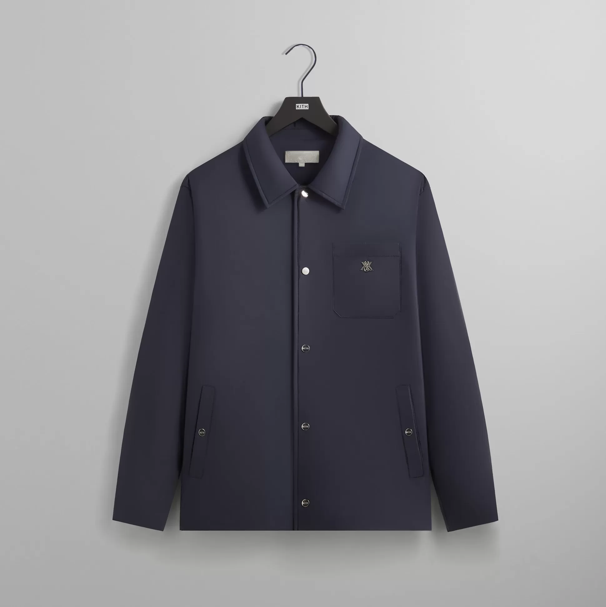 Discount Kith Puffed Nylon Reed Shirt Jacket Nocturnal