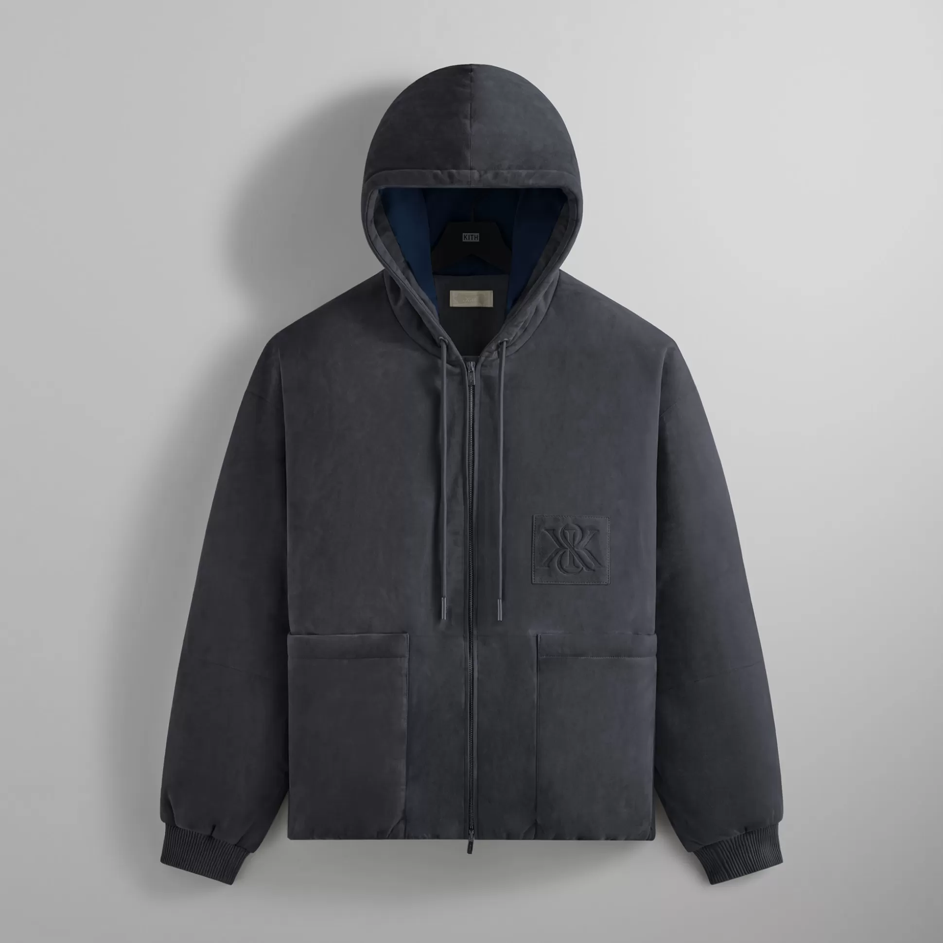 Fashion Kith Puffed Suede Jaysen Hoodie Trench