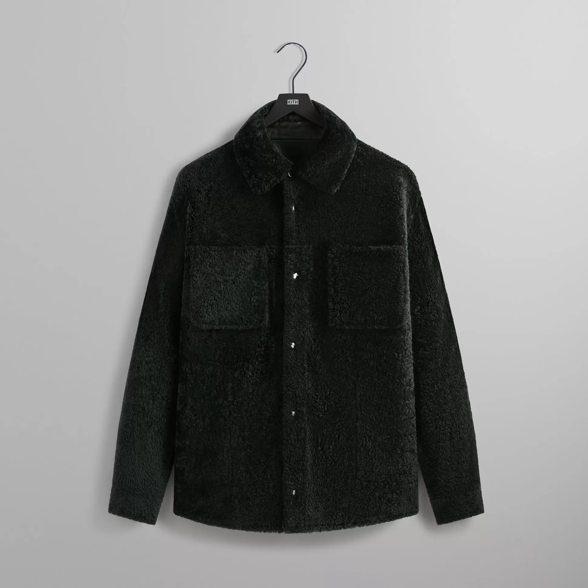 Outlet Kith Shearling Apollo Shirt Algae