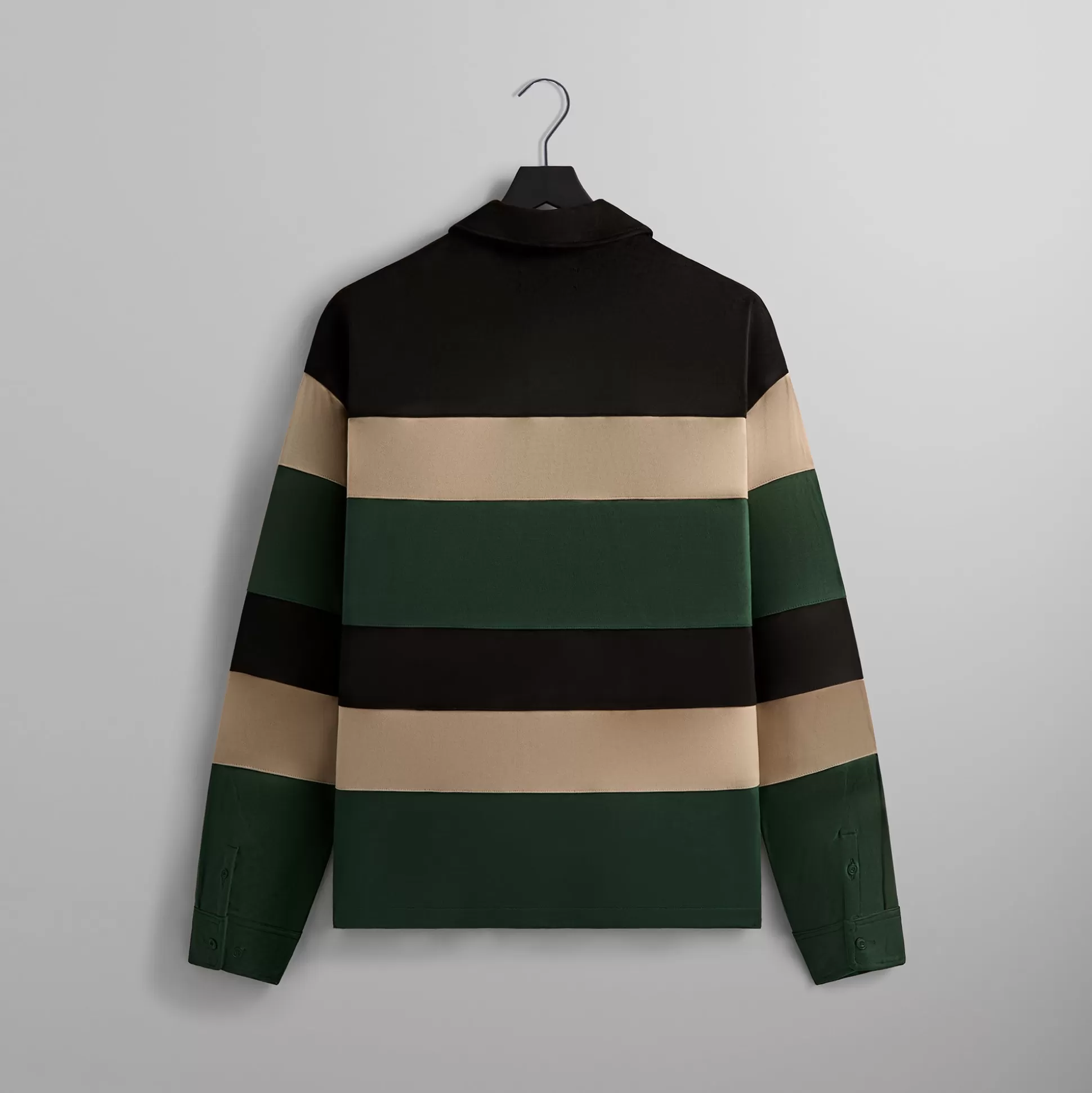 Best Kith Stripe Microsuede Tanner Pullover Black