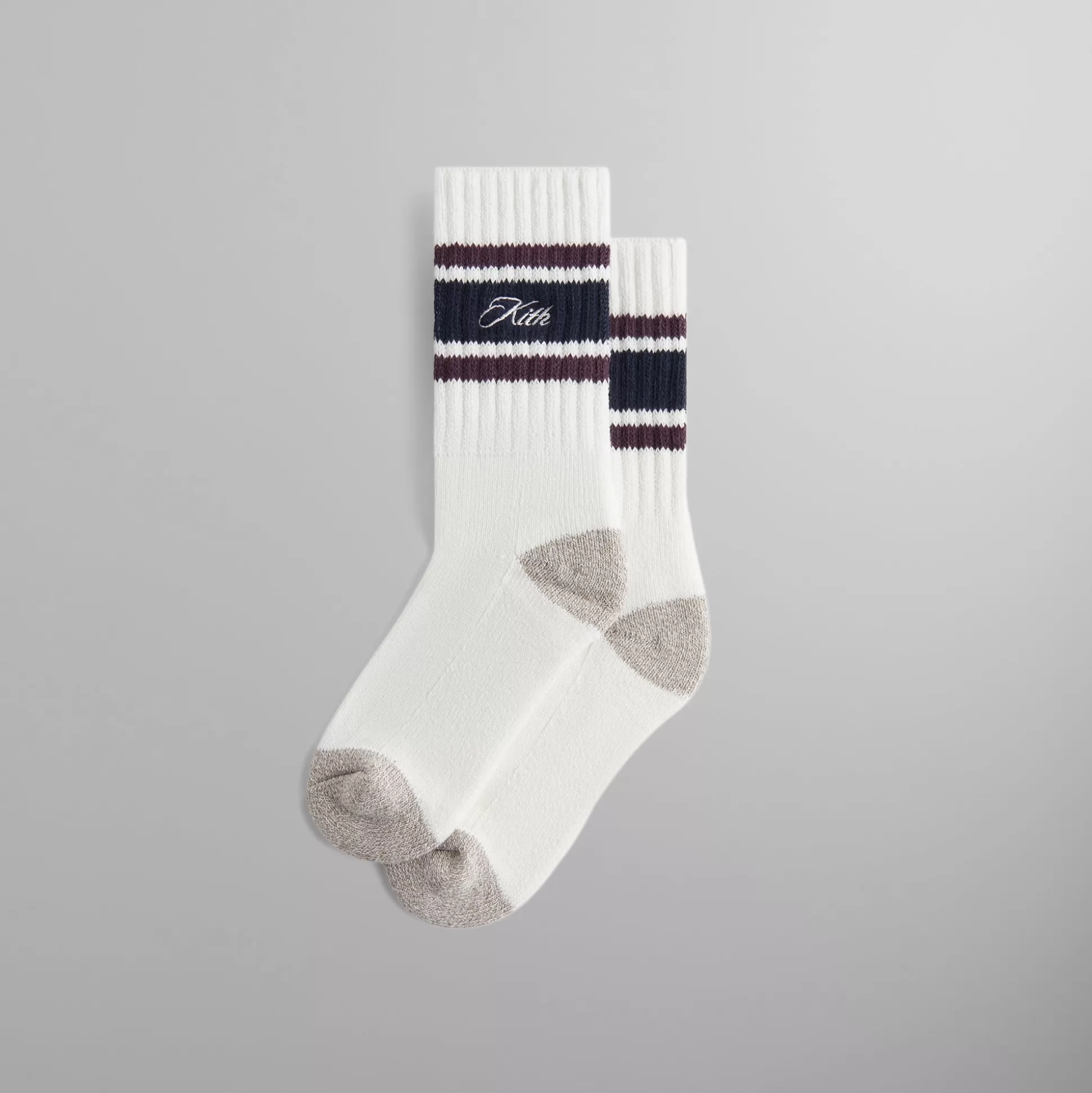 Fashion Kith Striped Chunky Crew Socks Rave