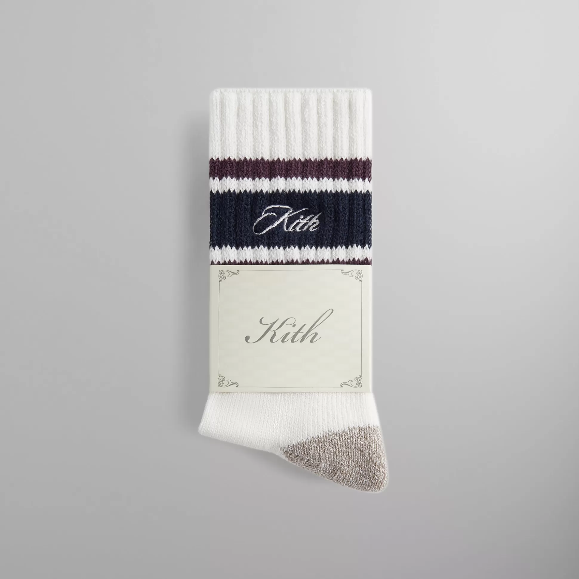 Fashion Kith Striped Chunky Crew Socks Rave