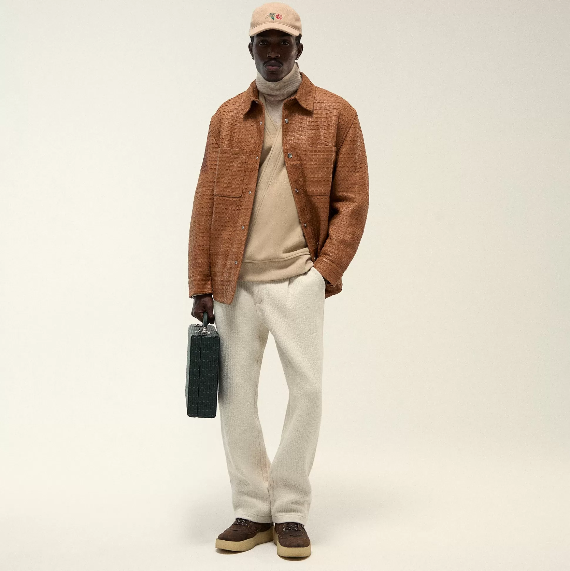 Cheap Kith Striped Interlock Garrison Pant Sandy Heather