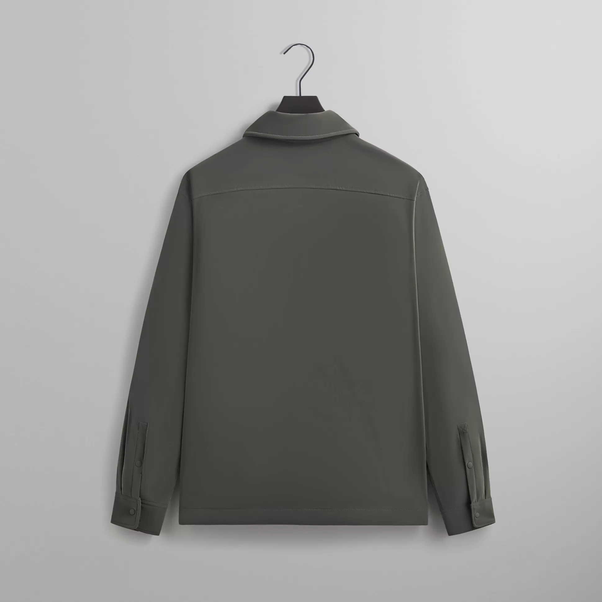 Shop Kith Sueded Tech Brixton Puffed Shirt Jacket Machine