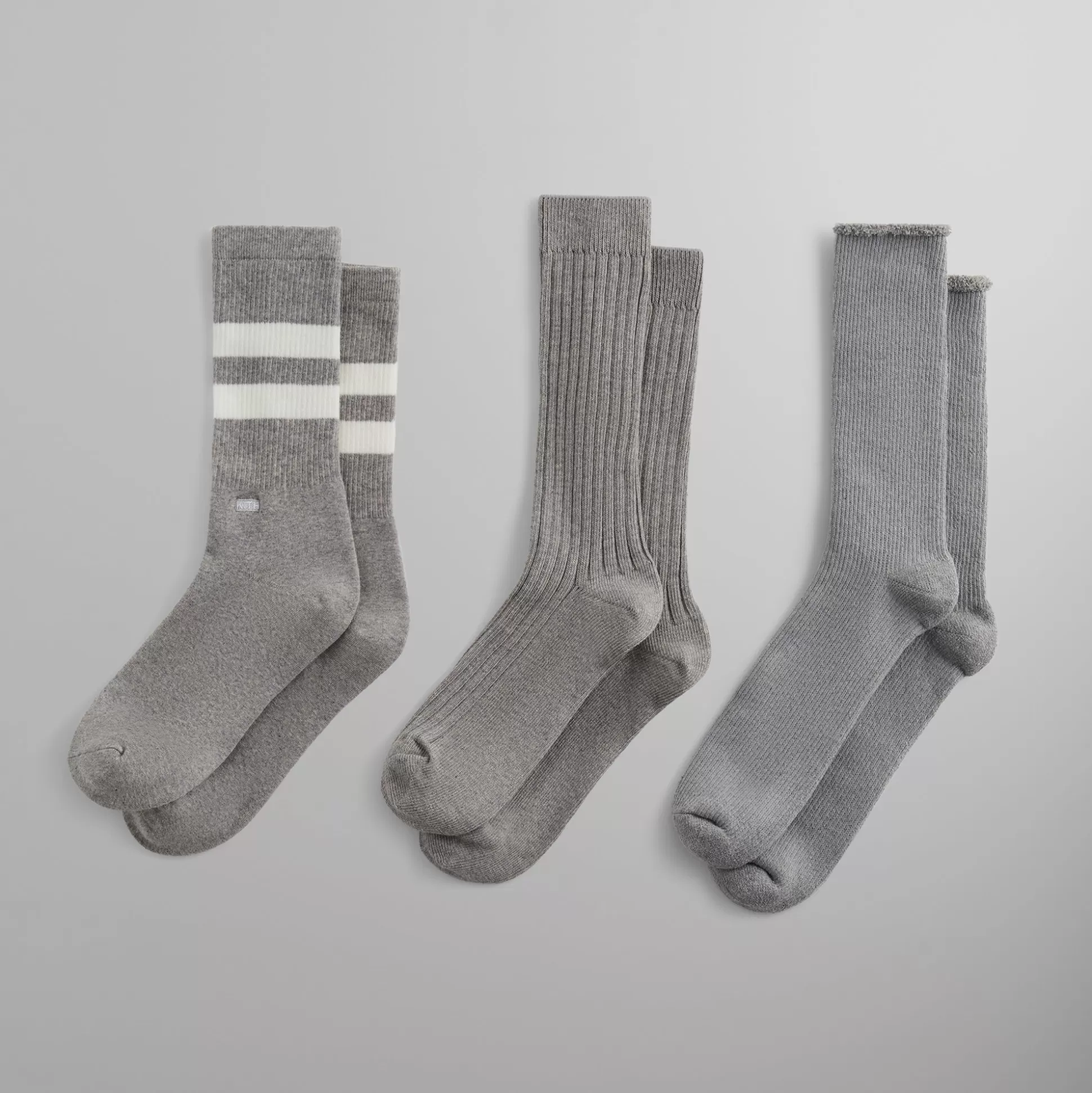 New Kith Three Pack Mixed Cotton Socks Multi