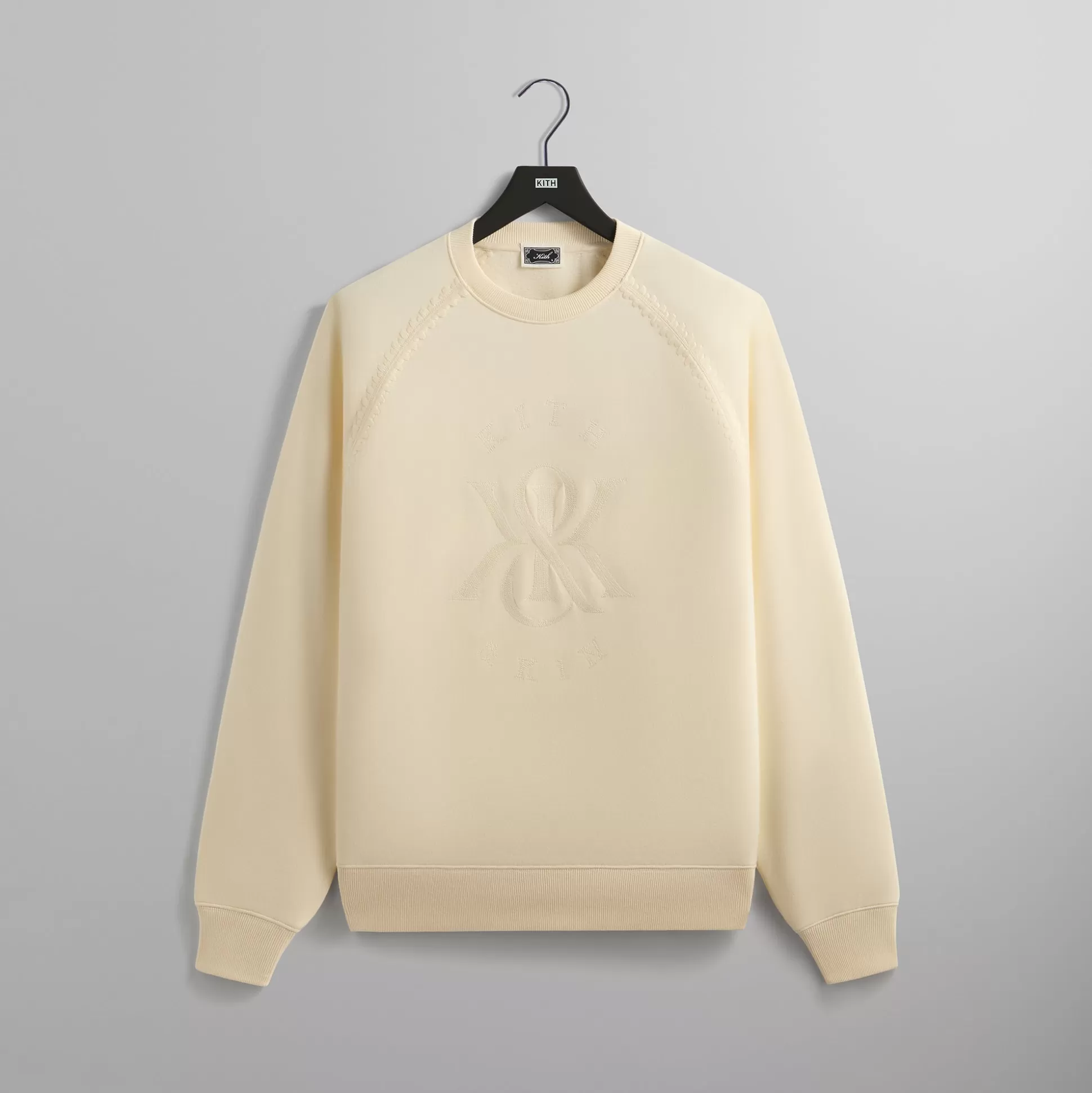 Sale Kith Vale Raglan Crewneck Sandrift