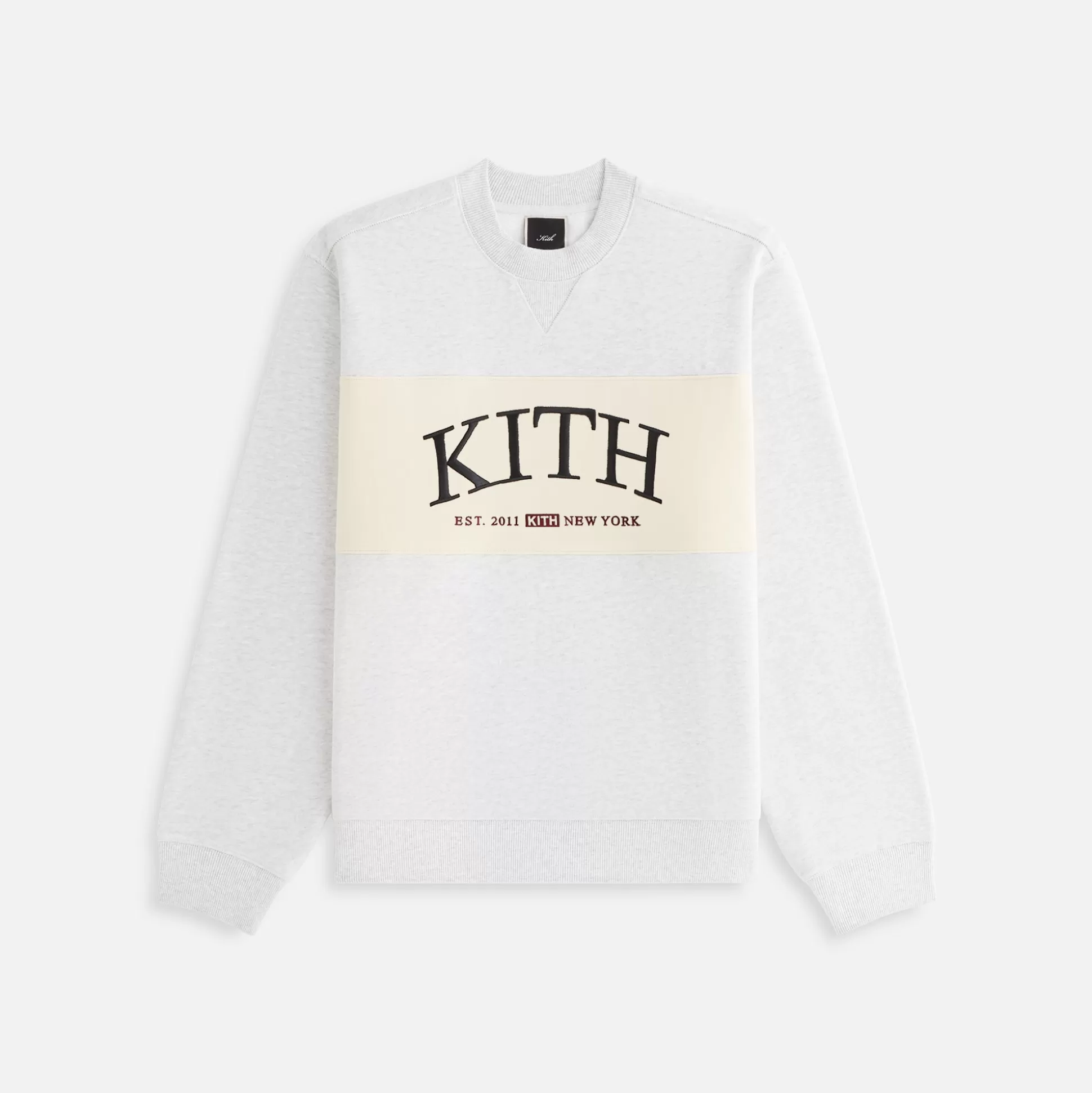 Flash Sale Kith Women Ashwin Panelled Crewneck Light Heather Grey