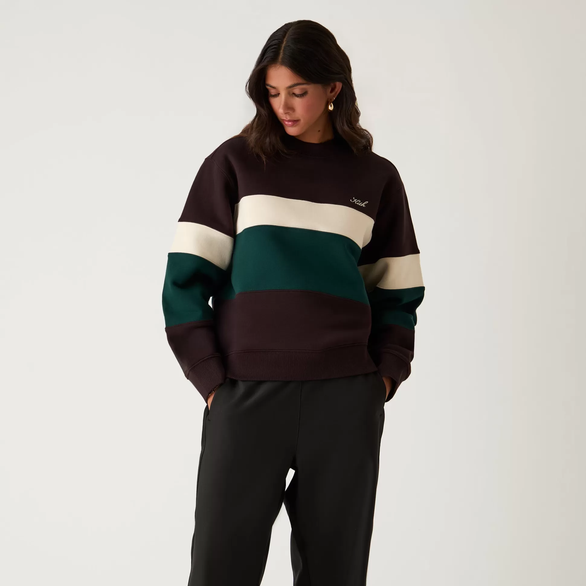 Fashion Kith Women Ashwin Panelled Crewneck Incognito