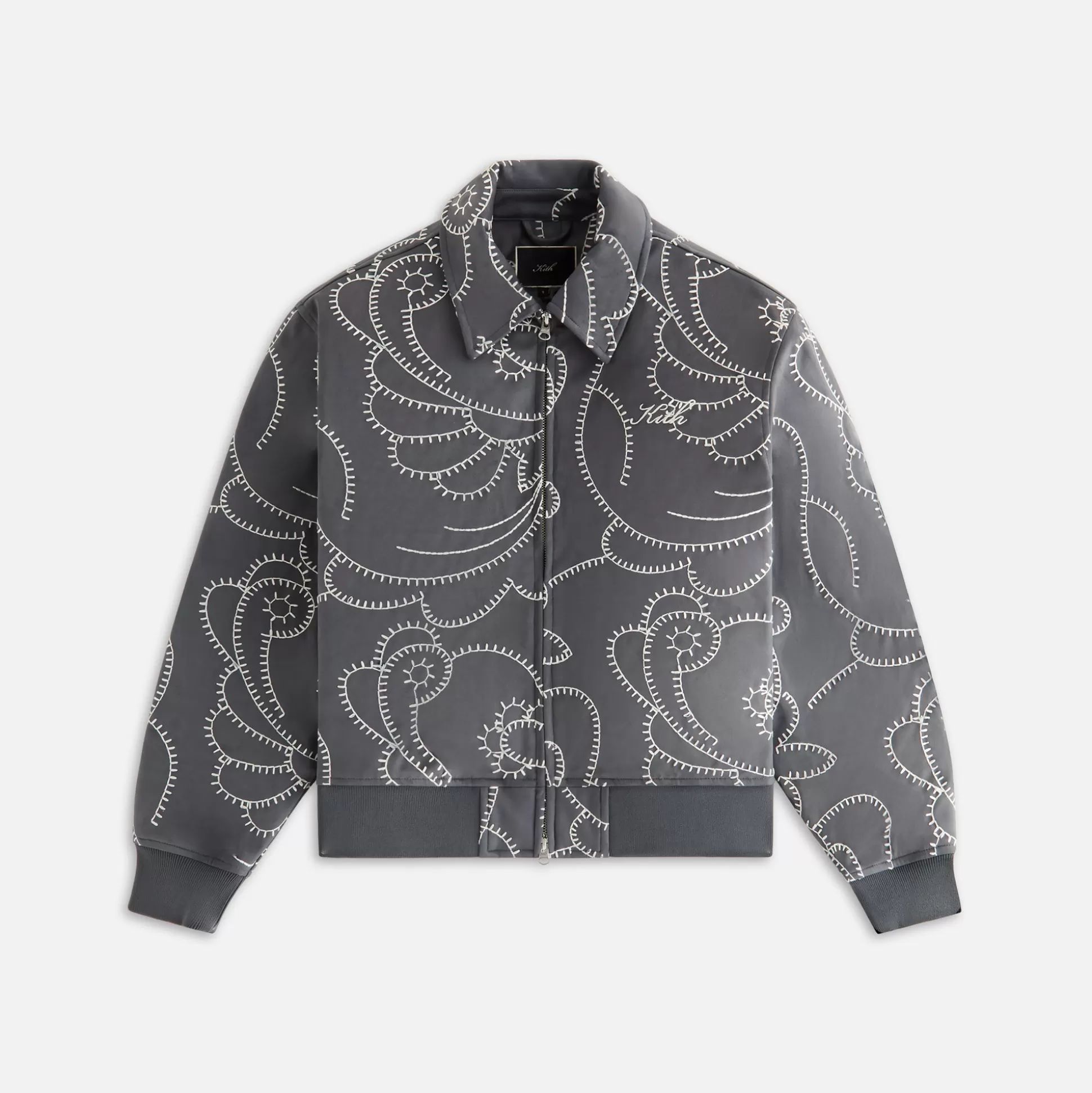 Shop Kith Women Brisa II Blanket Stitch Bomber Asteroid