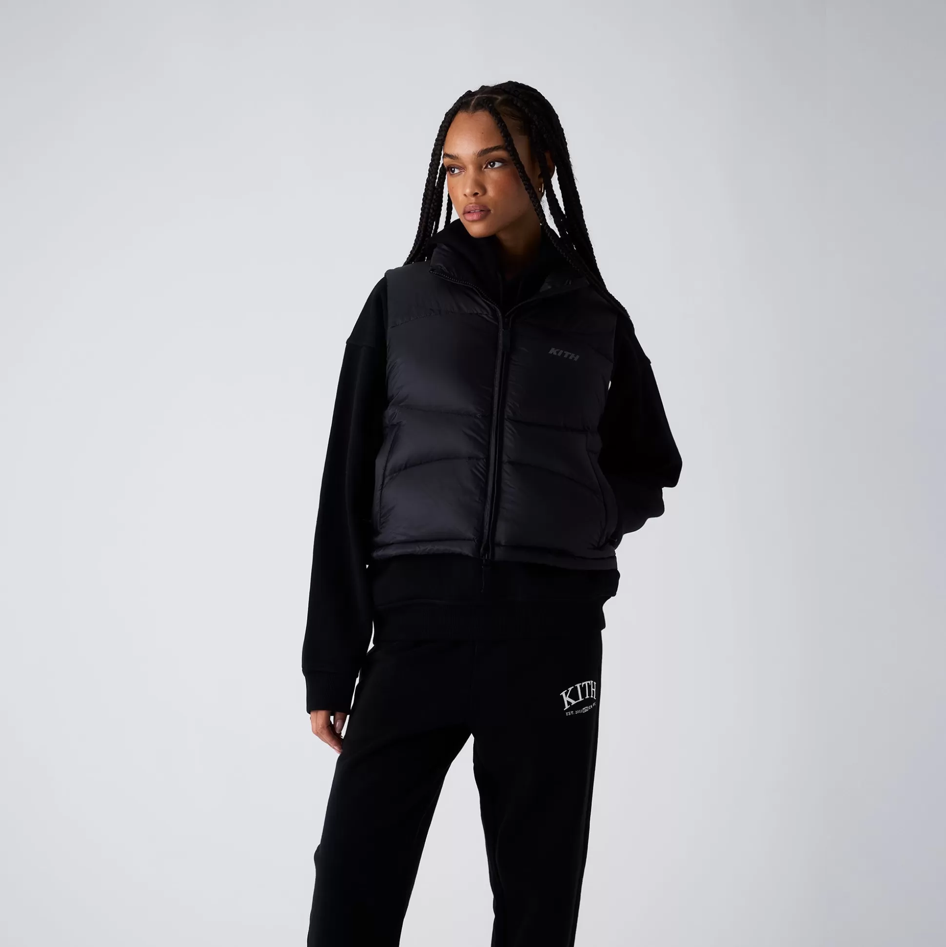 Hot Kith Women Corey Puffer Vest Black