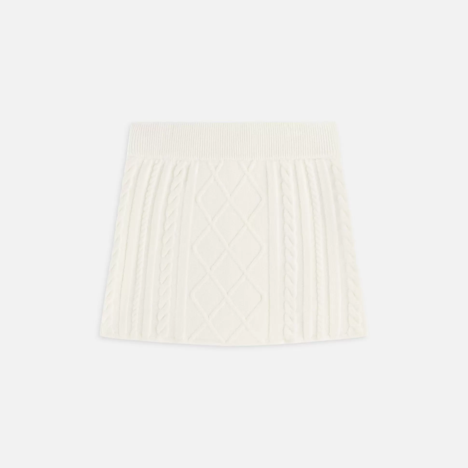 Online Kith Women Ember Cable Knit Mini Skort Sandrift