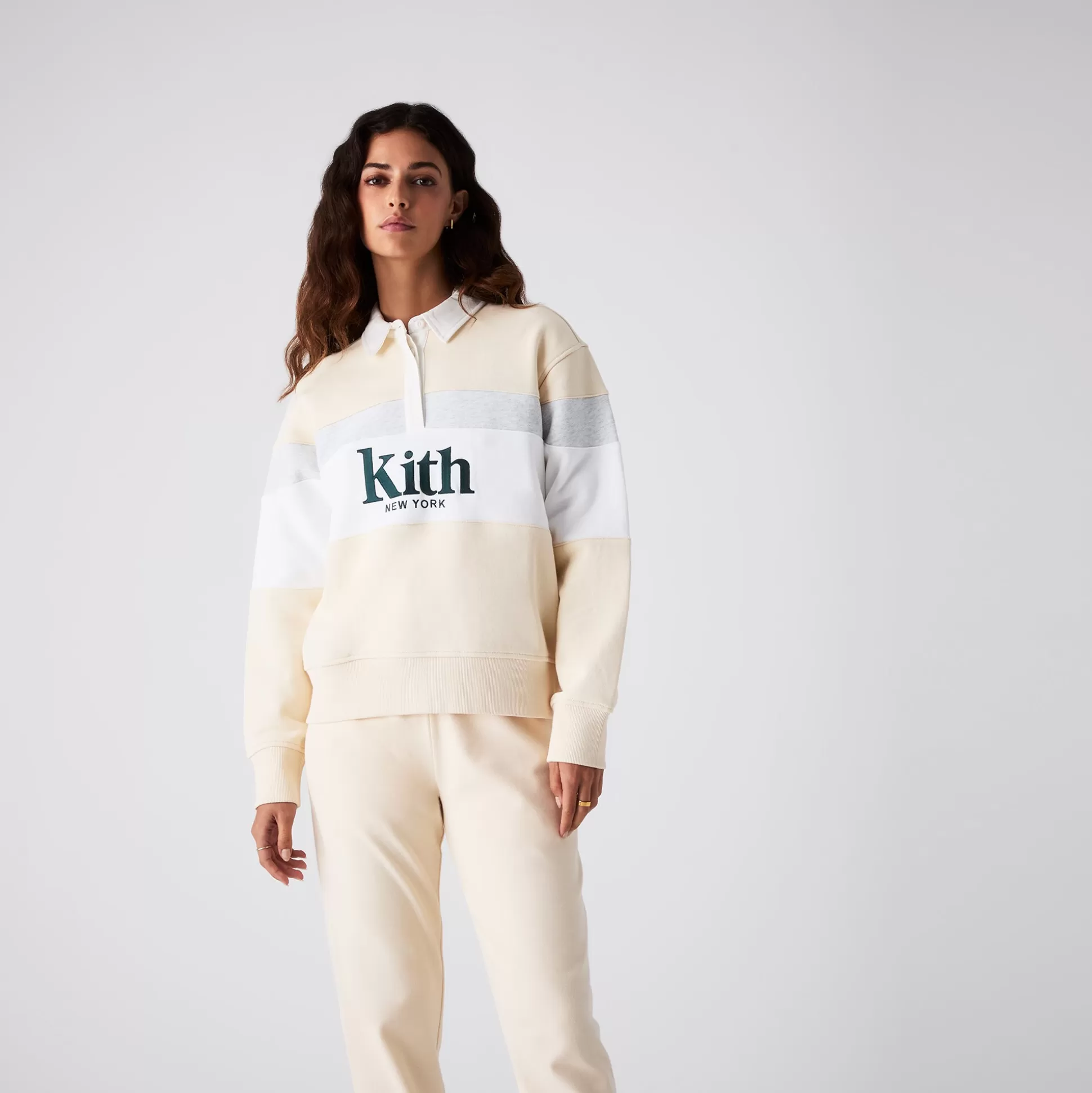 Best Sale Kith Women Emery New York Rugby Muslin