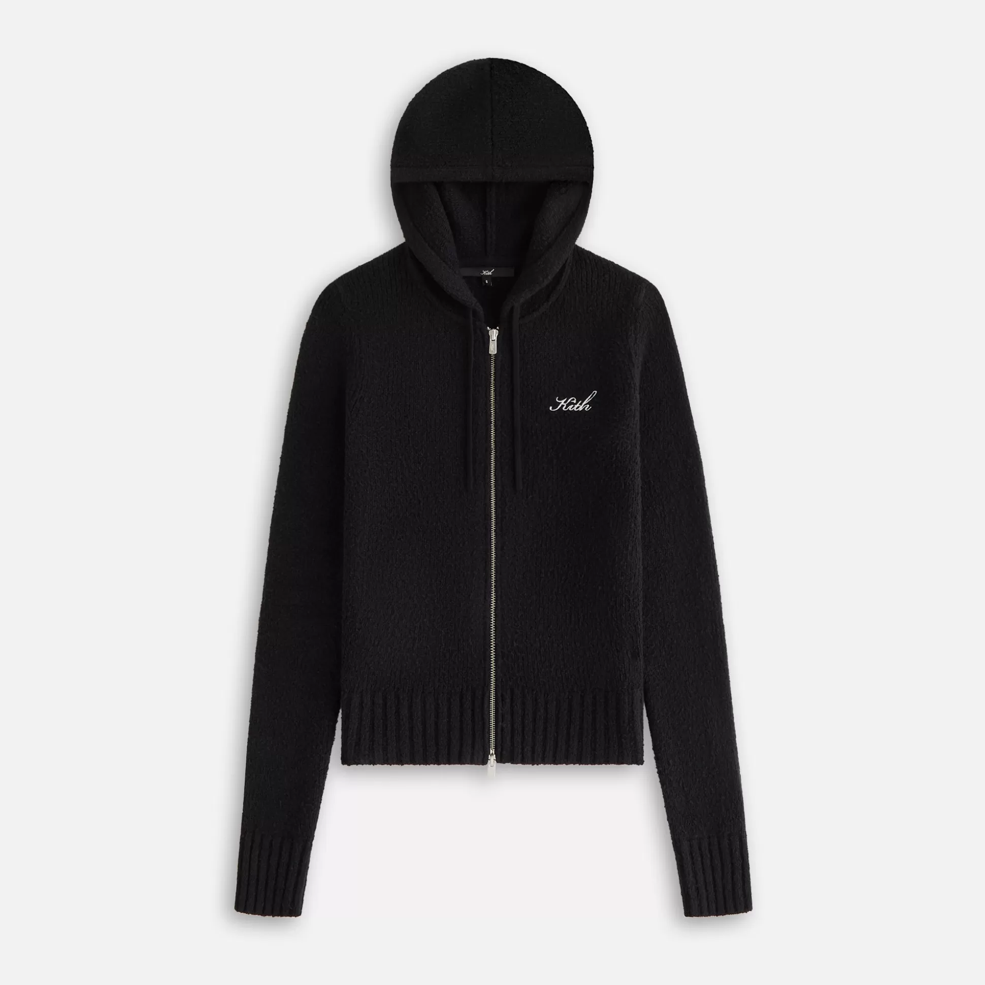 Hot Kith Women Faryn Hooded Zip Sweater Black