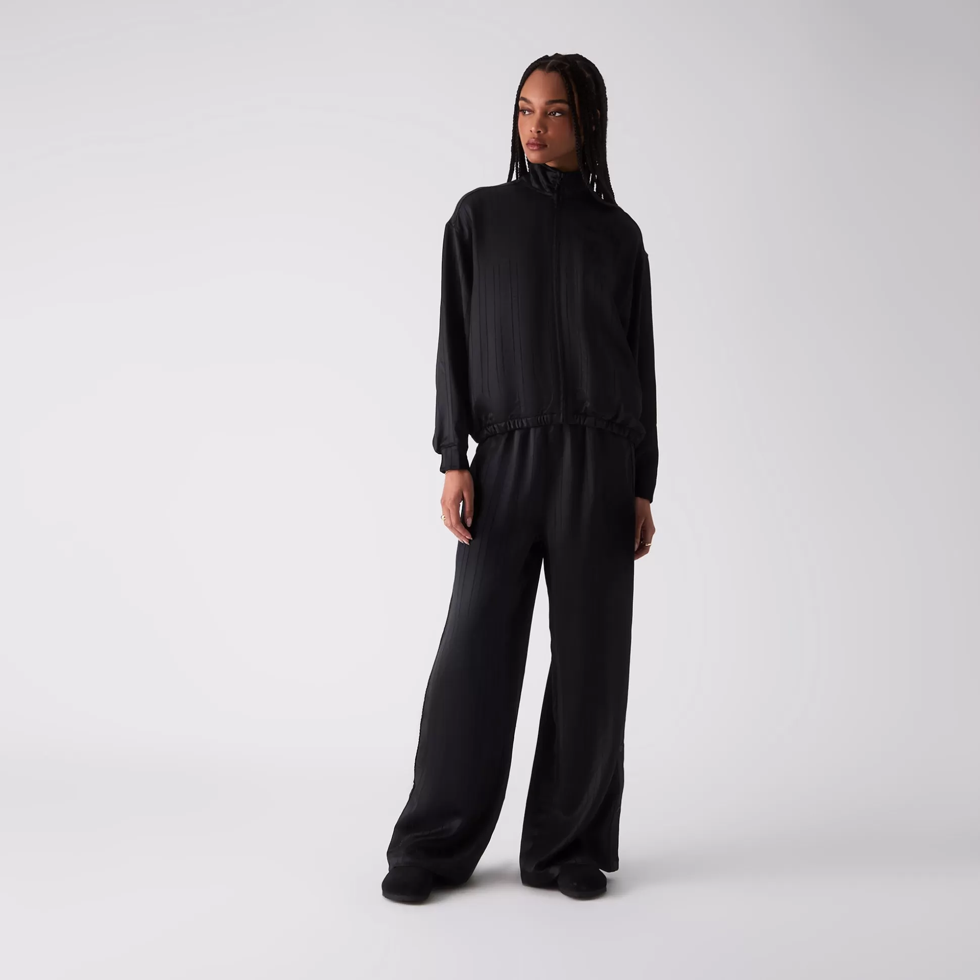 Best Kith Women Florin Satin Tearaway Pant Black