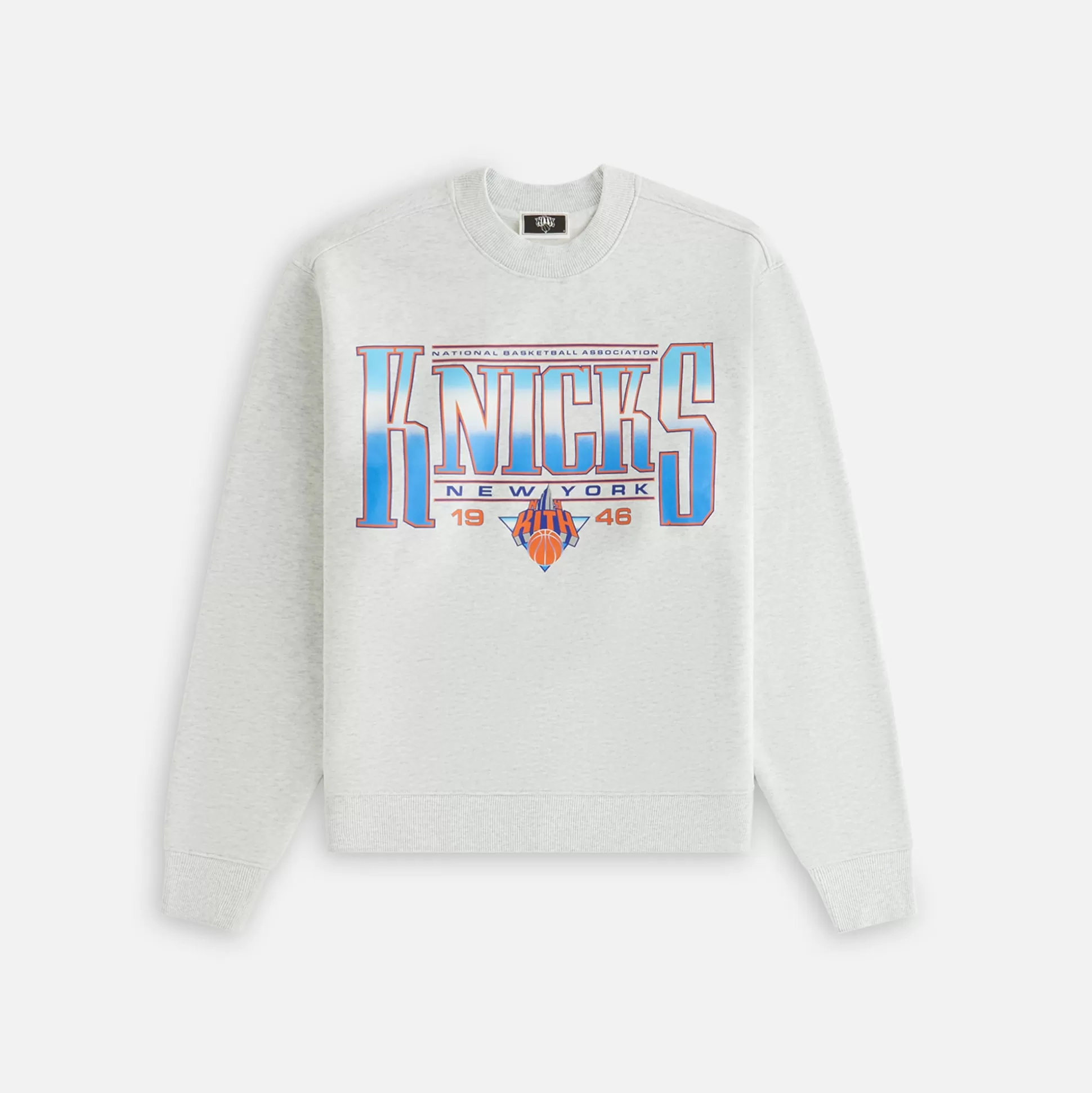 Flash Sale Kith Women for the New York Knicks Ashwin Crewneck Light Heather Grey