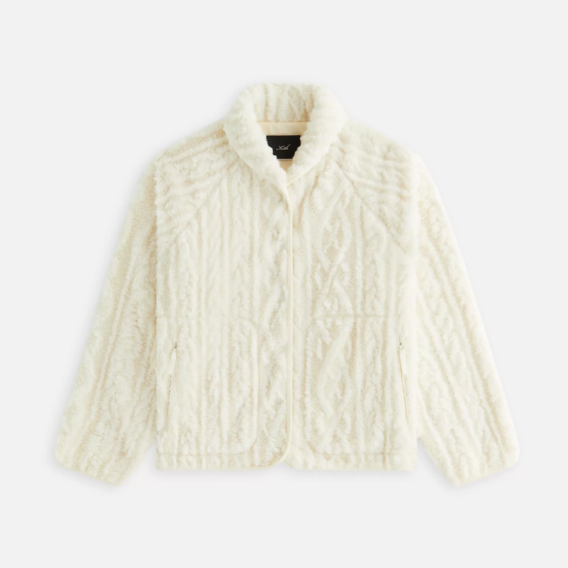 Outlet Kith Women Grayson Cable Sherpa Jacket Sandrift