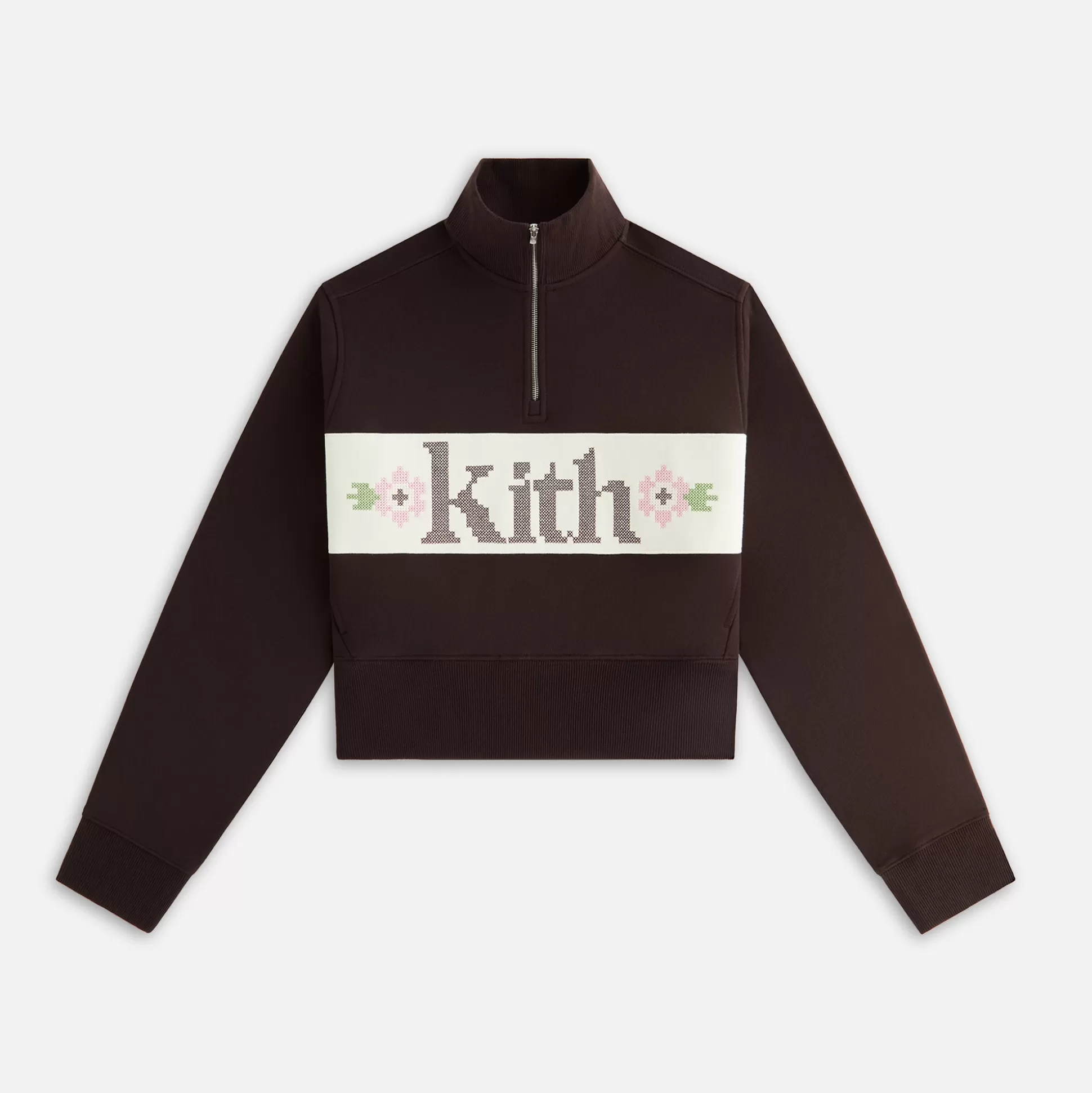 Best Sale Kith Women Hunter II Needlepoint 1/4 Zip Incognito