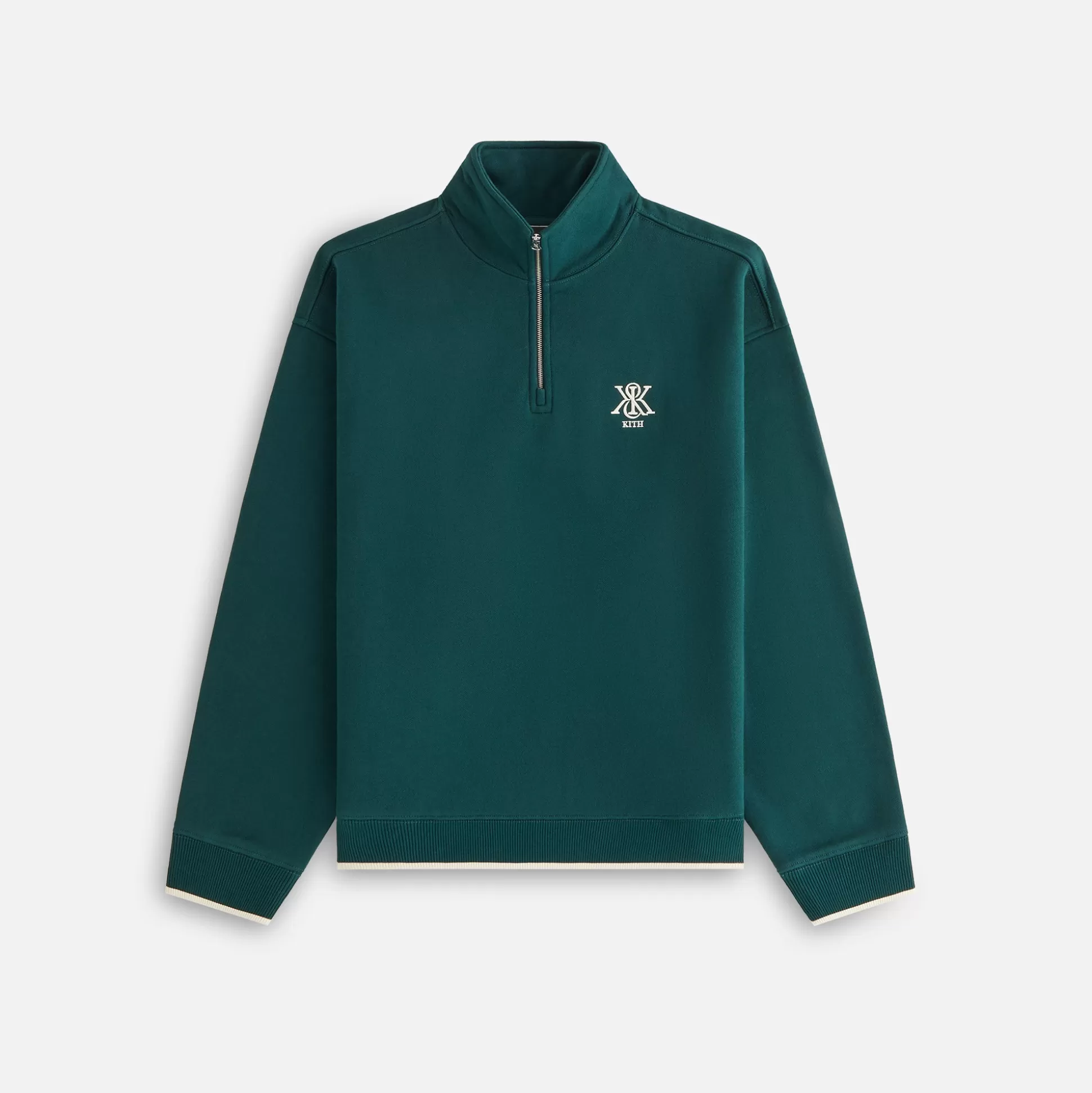 New Kith Women Hunter III Crest Quarter Zip Chronicle