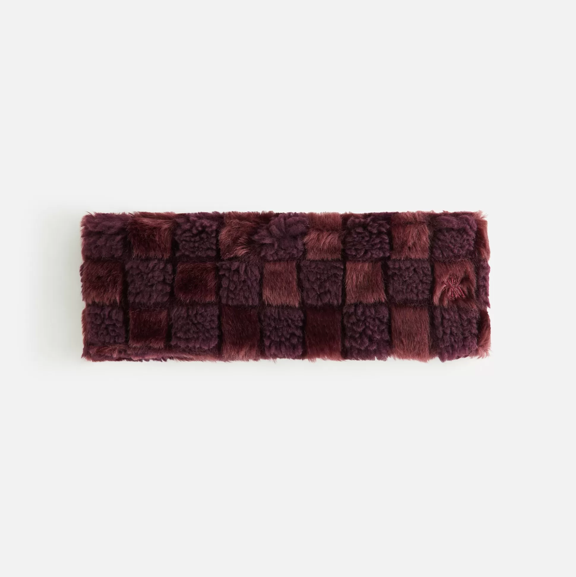 Best Kith Women Jacquard Fur Headband Magma