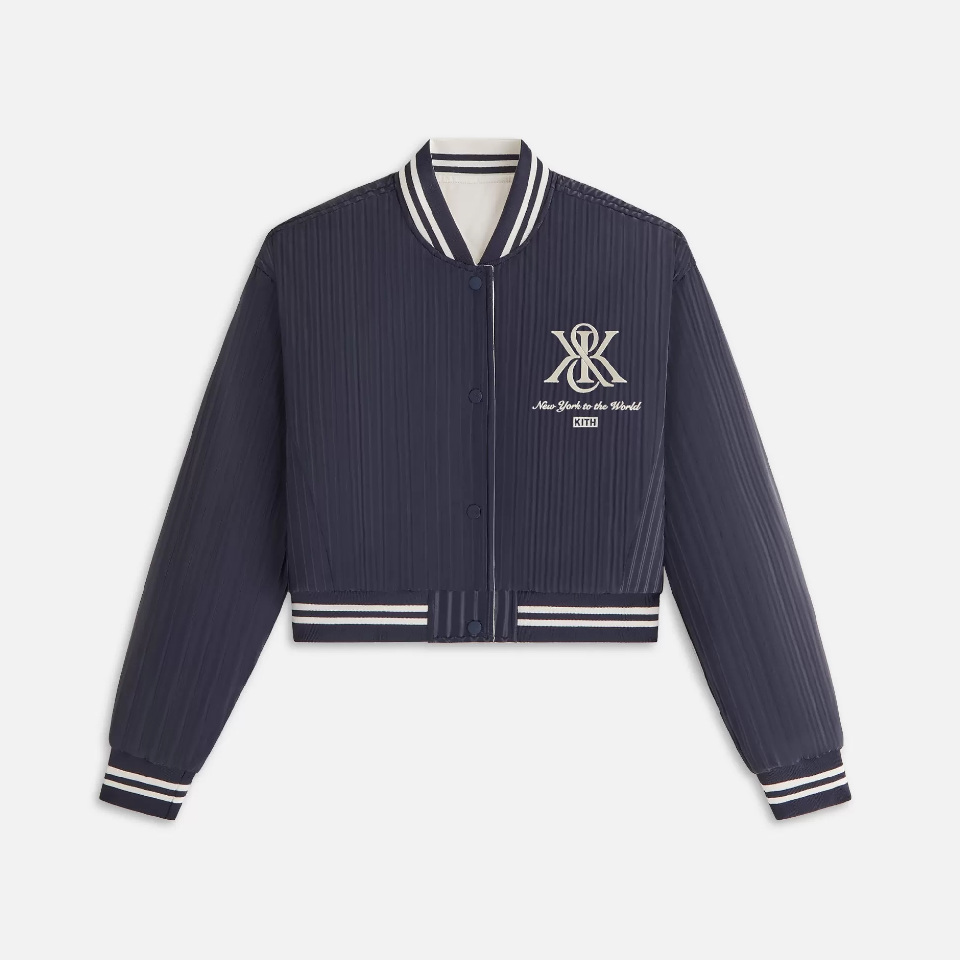 Shop Kith Women Landry II Crest Bomber Nocturnal