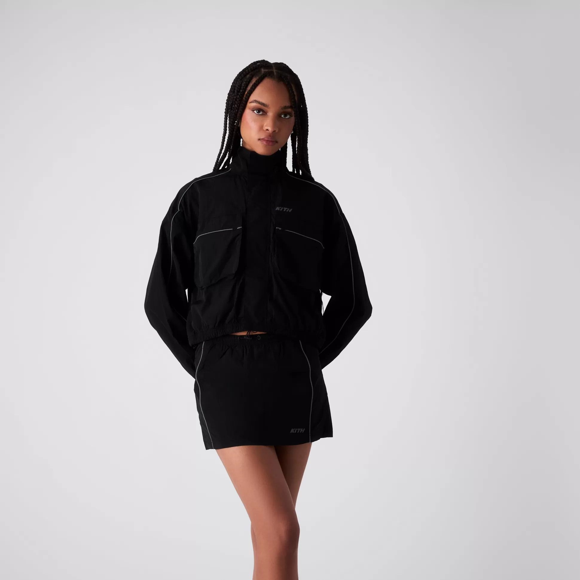 Best Sale Kith Women Lowen Nylon Track Jacket Black