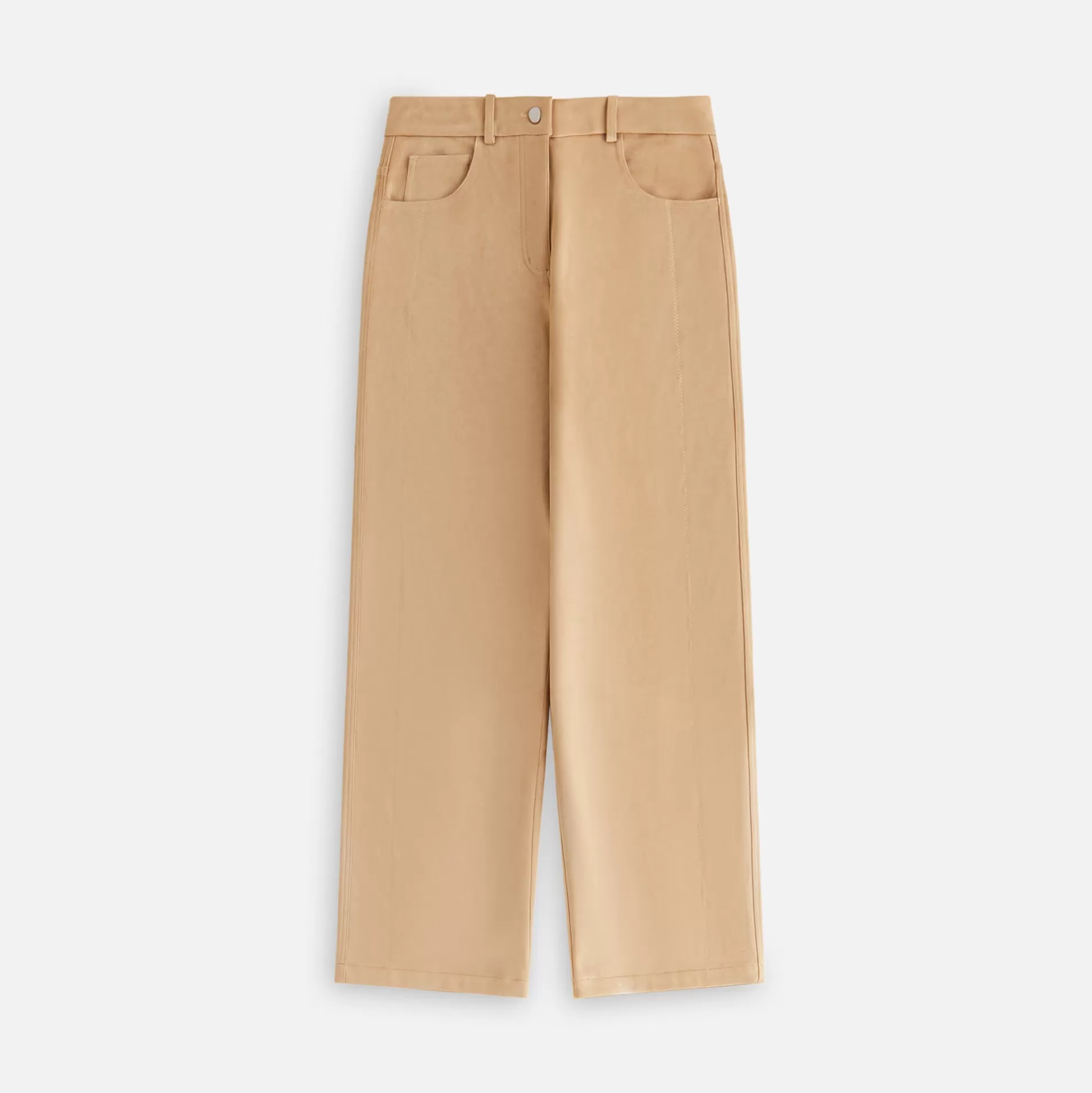 Online Kith Women Miren Microsuede Five Pocket Pant Birch