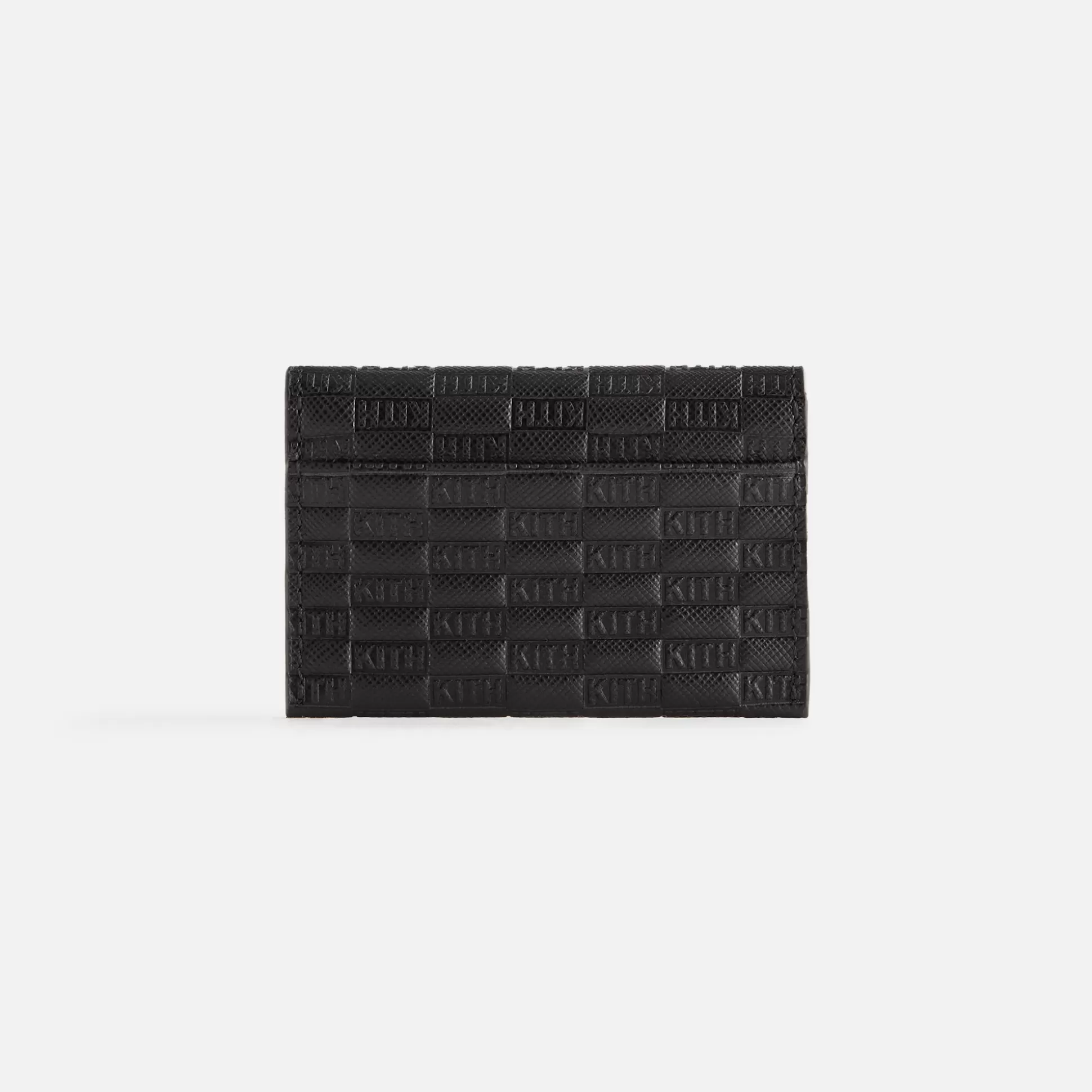 Shop Kith Women Monogram Double Card Holder Black