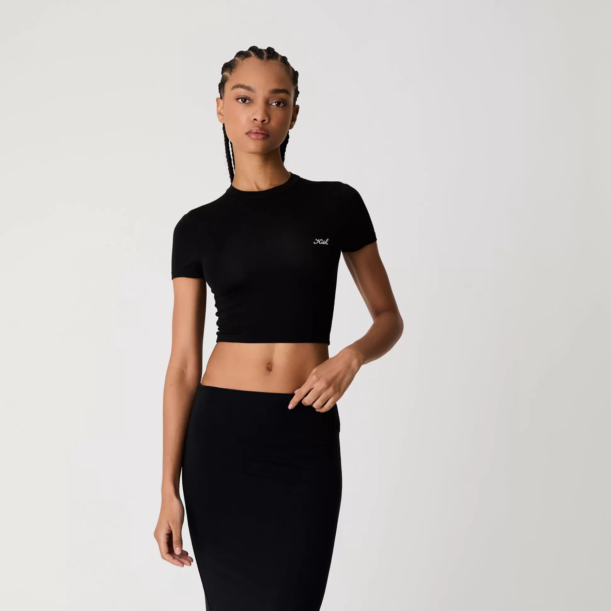 Best Sale Kith Women Mulberry III Modal Tee Black