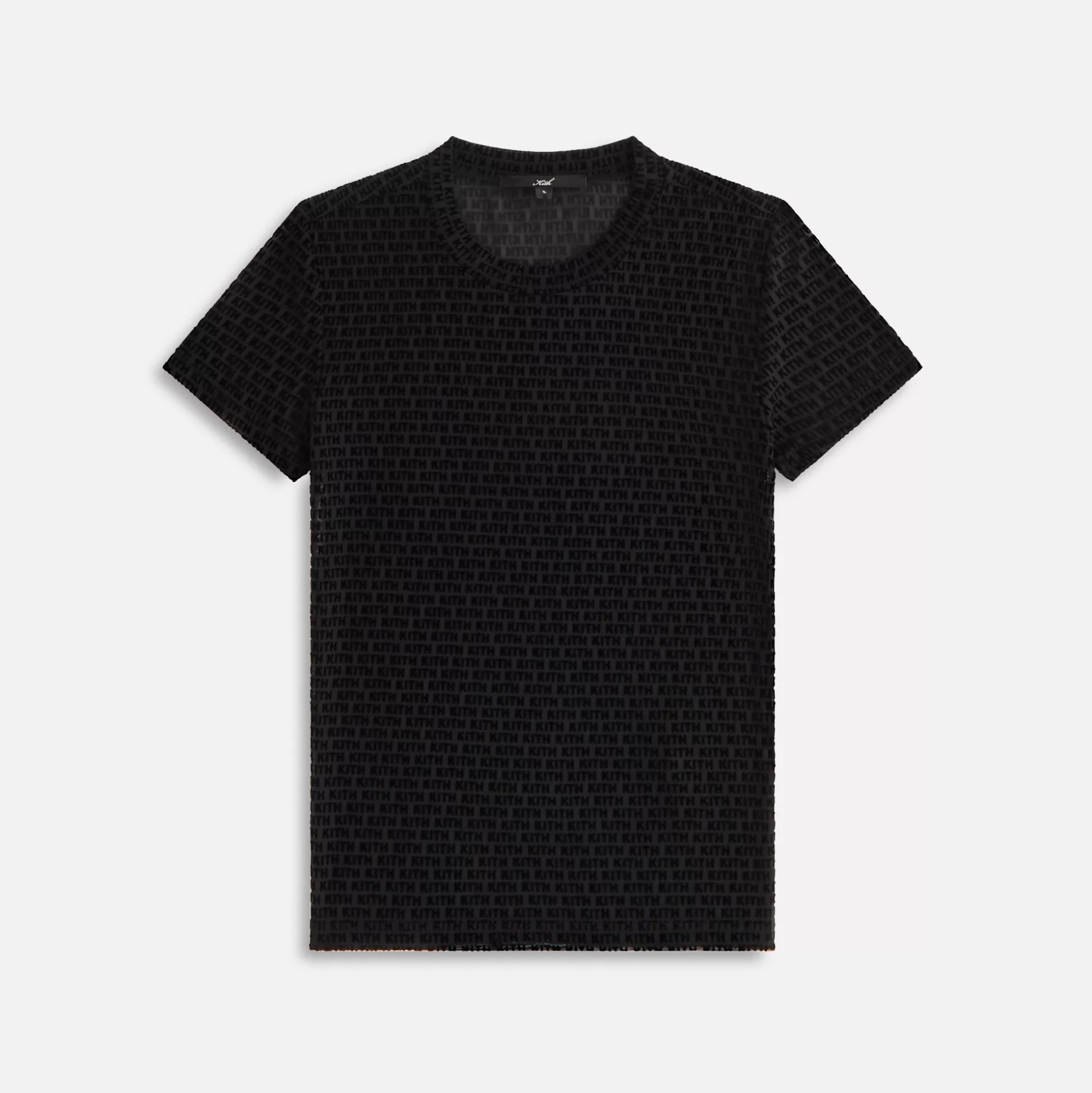 Cheap Kith Women Mulberry IV Monogram Mesh Tee Black