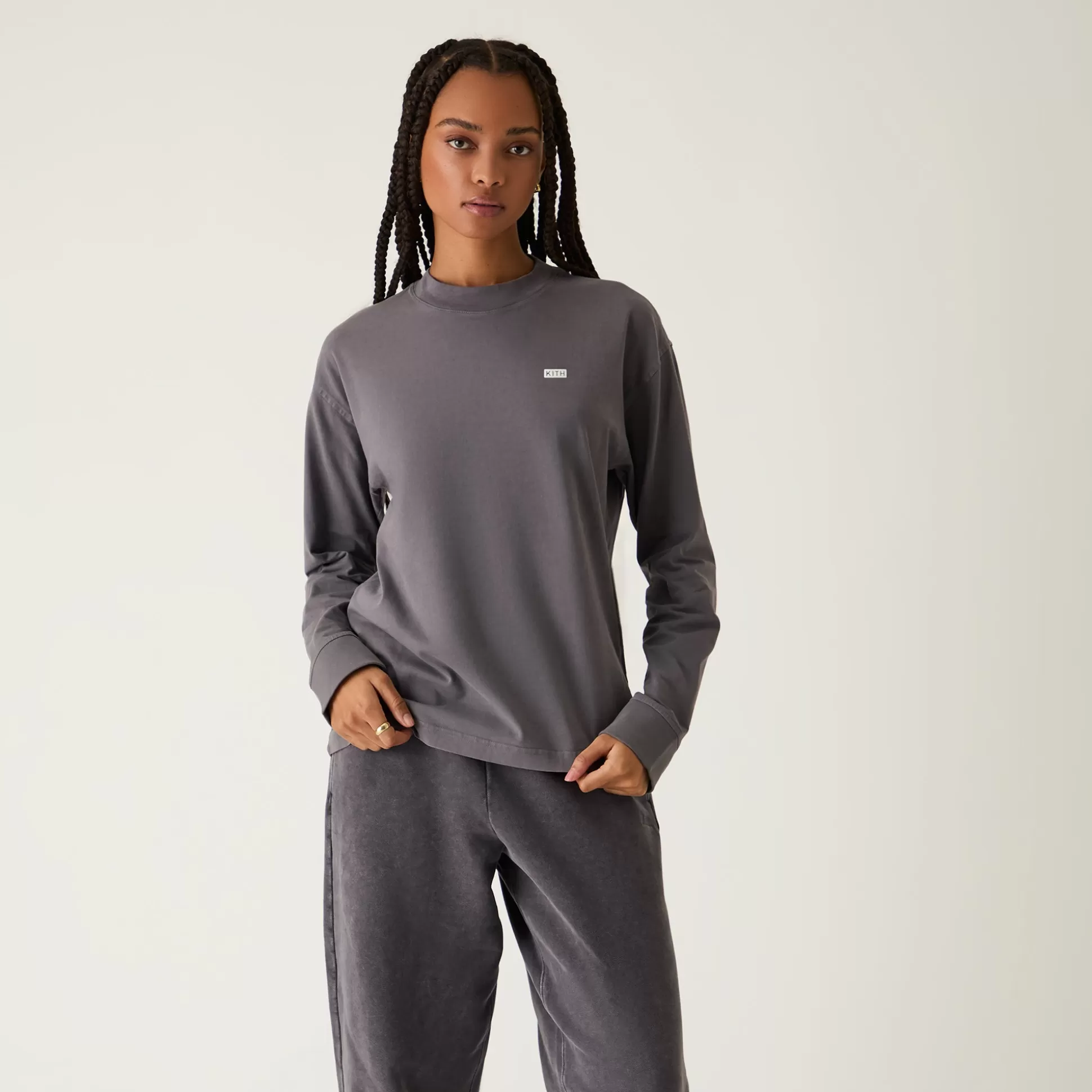 Best Kith Women Oversized Sonoma Sueded Long Sleeve Hurricane