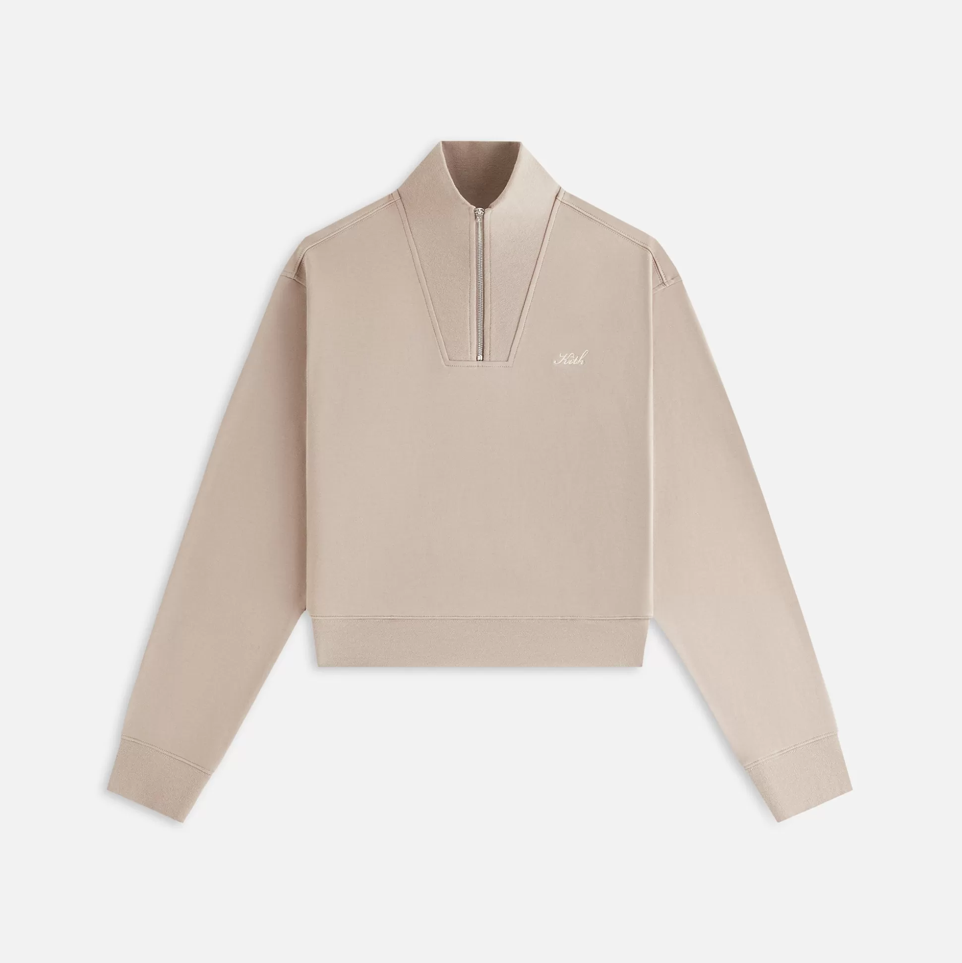 Sale Kith Women Ryder Quarter Zip Quicksand