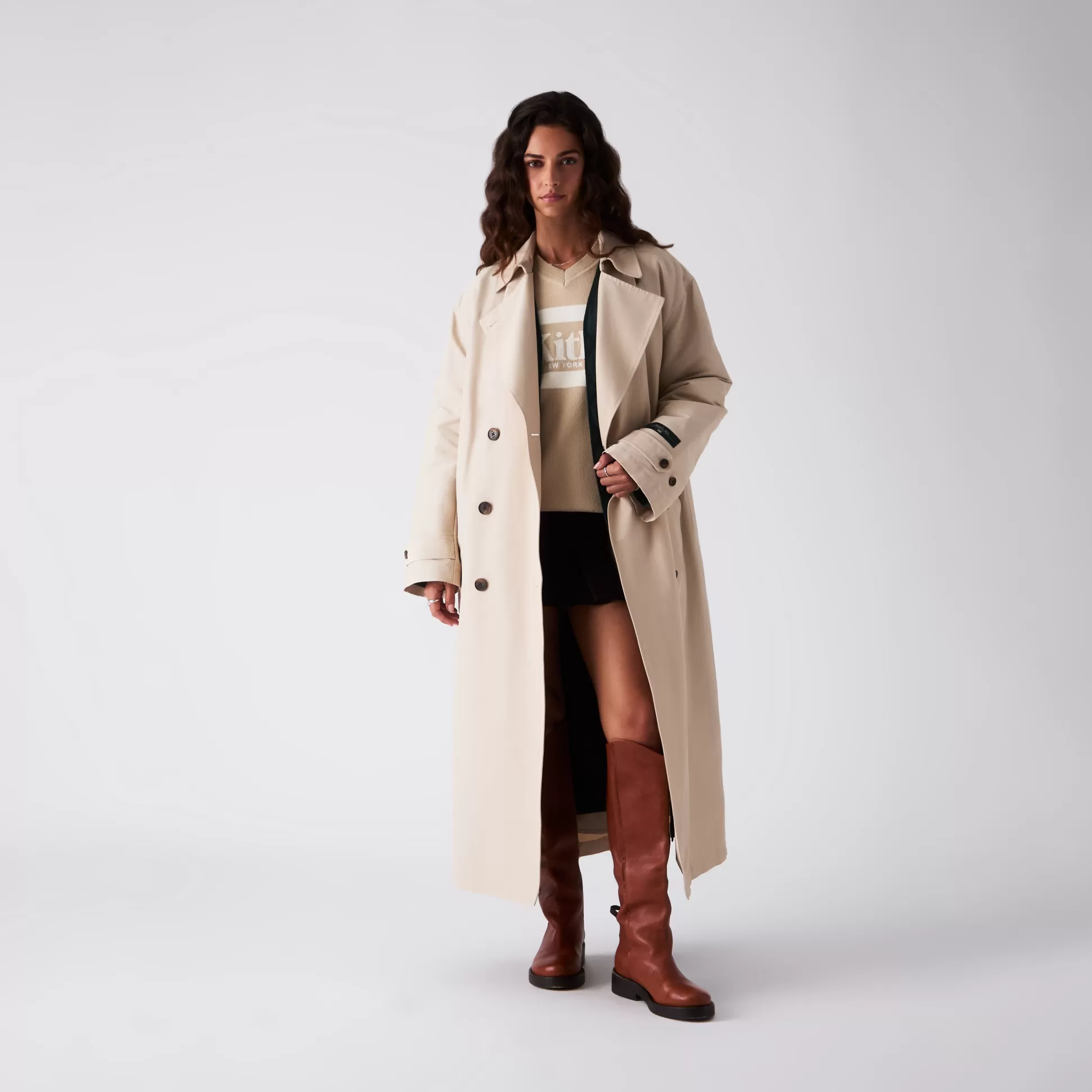 Shop Kith Women Torin Trench Coat With Liner Theory