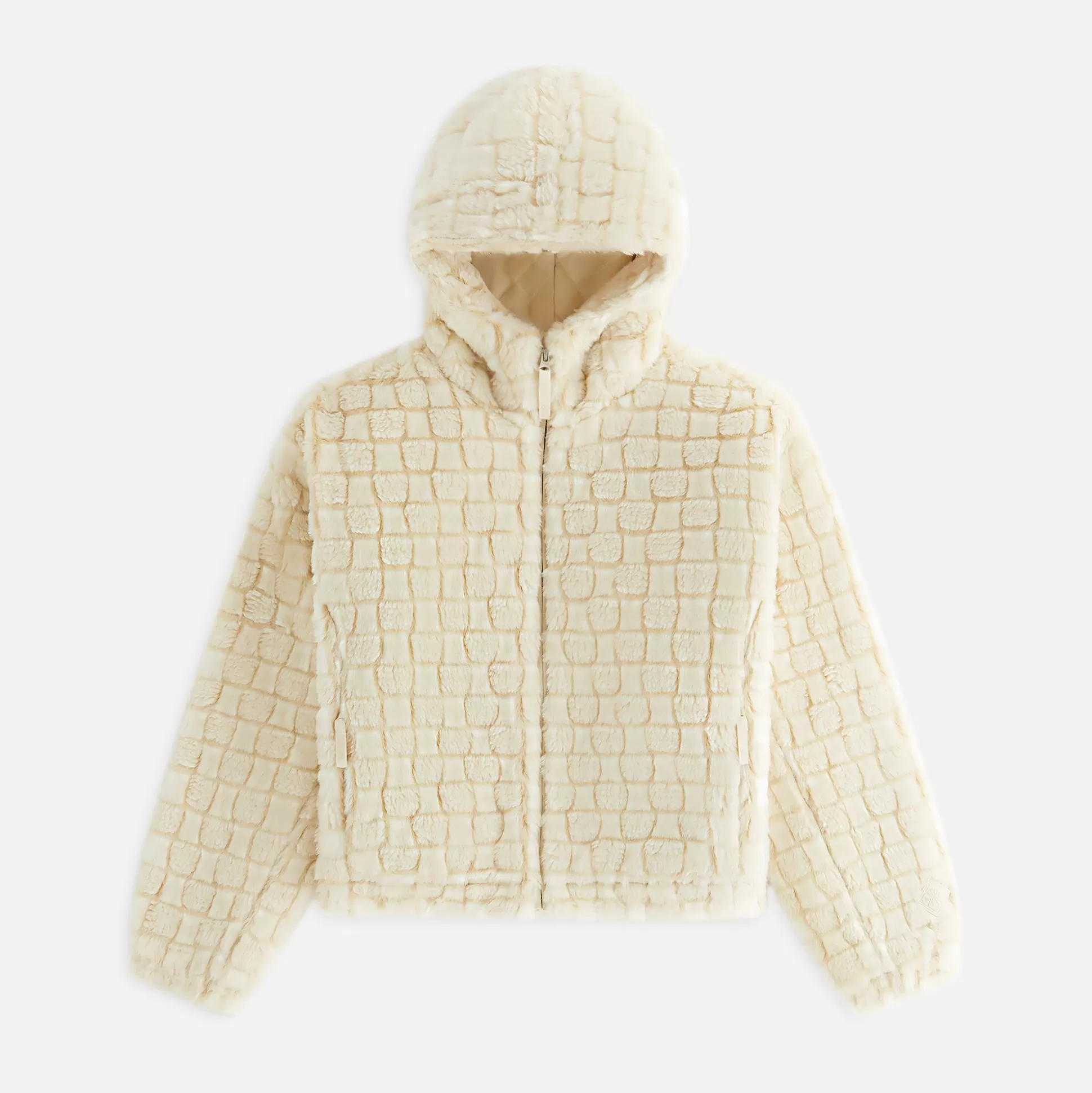 Sale Kith Women Toshi Checked Teddy Bomber Veil