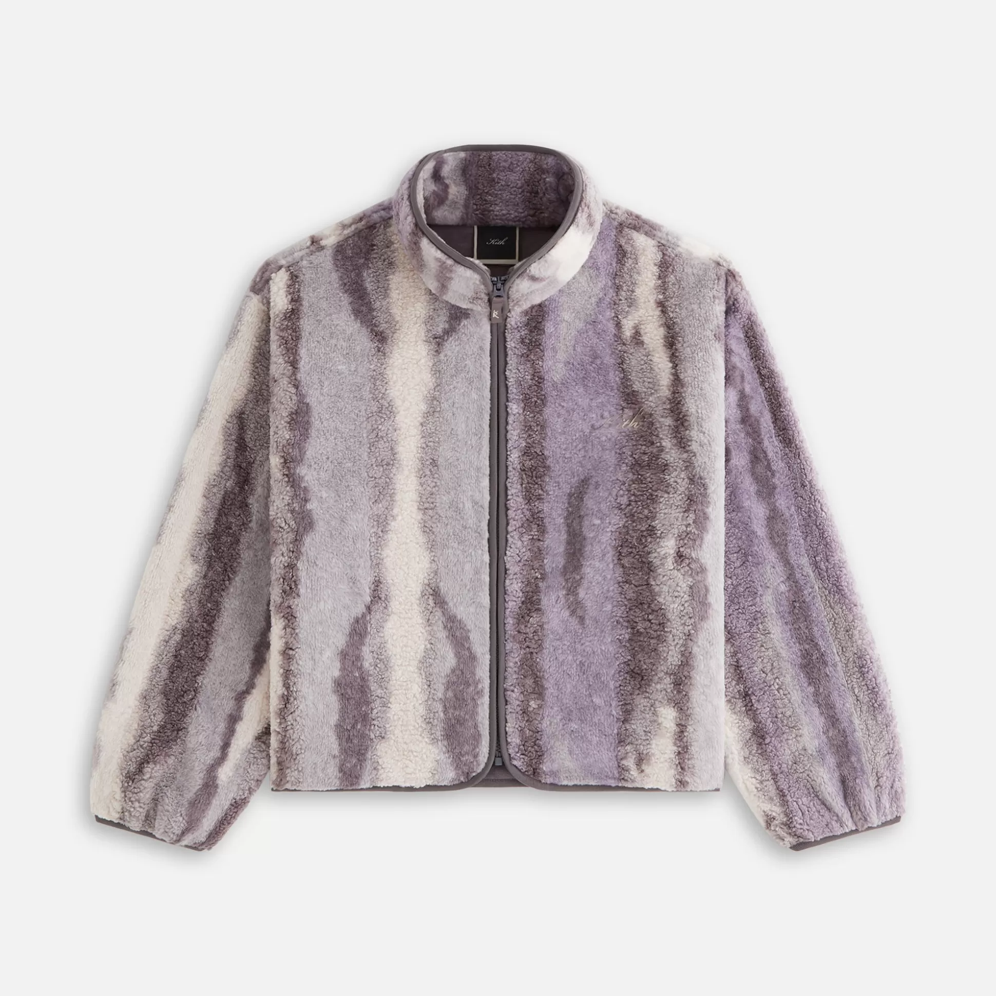 Hot Kith Women Waverly II Jacquard Fur Jacket Thunder