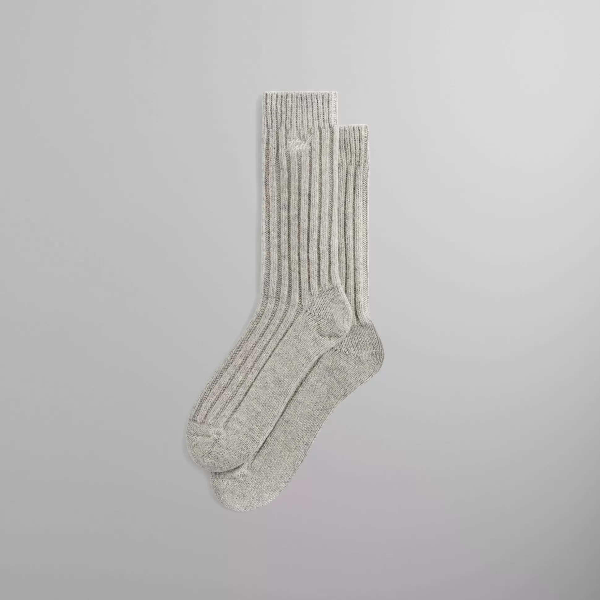 Clearance Kith Wool Socks Light Heather Grey